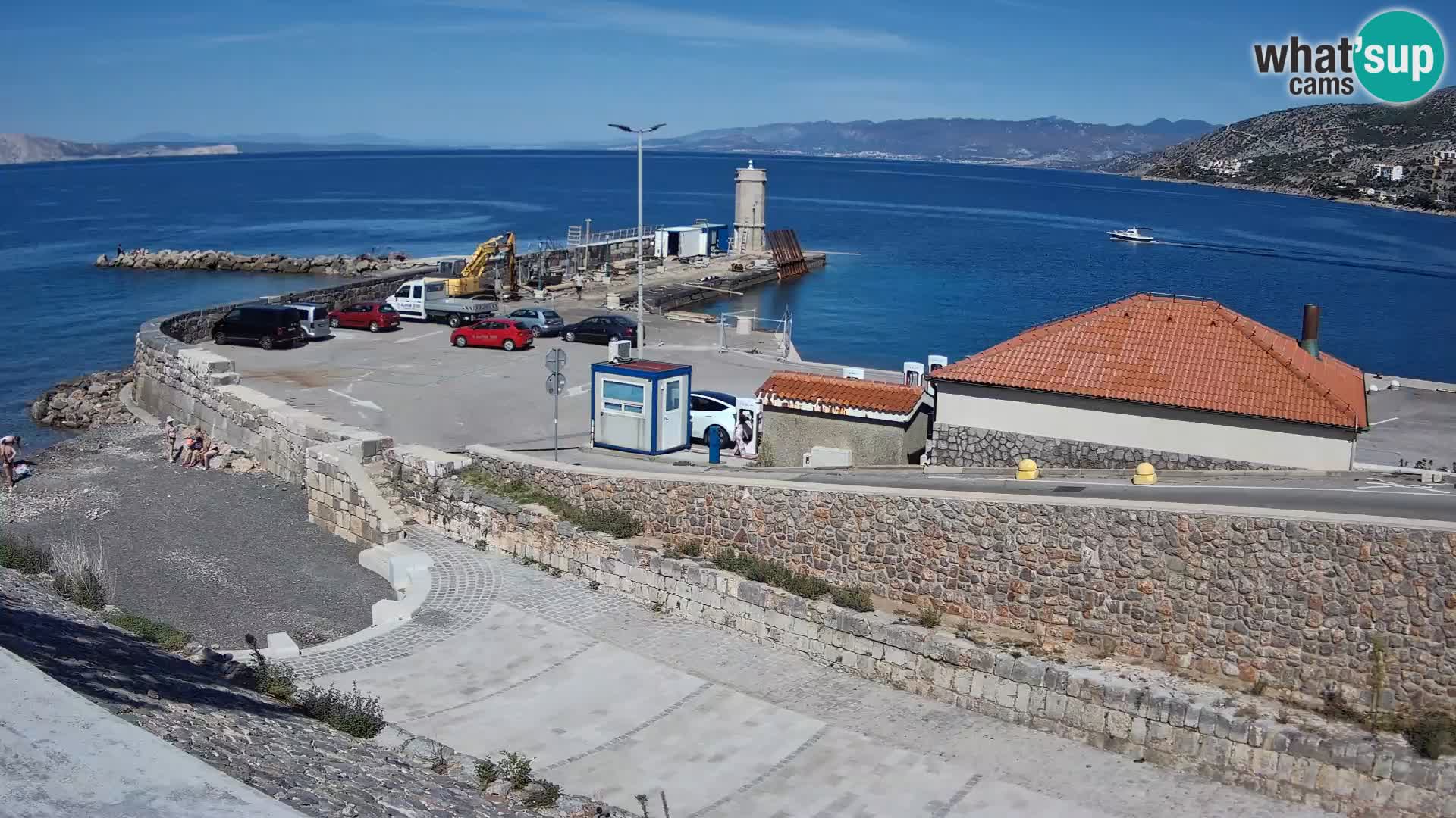 Webcam puerto de Senj – Rompeolas y faro en directo
