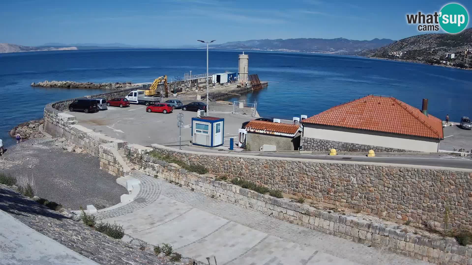 Webcam puerto de Senj – Rompeolas y faro en directo
