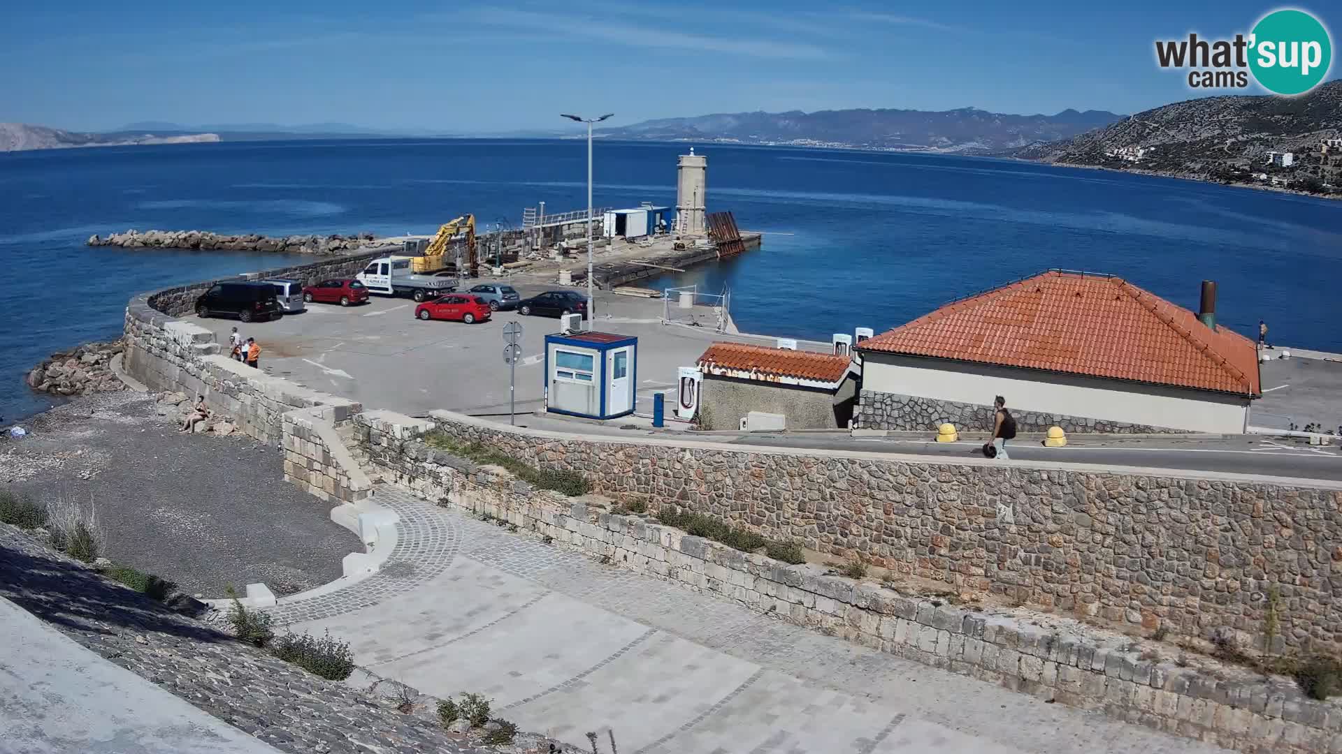 Webcam puerto de Senj – Rompeolas y faro en directo
