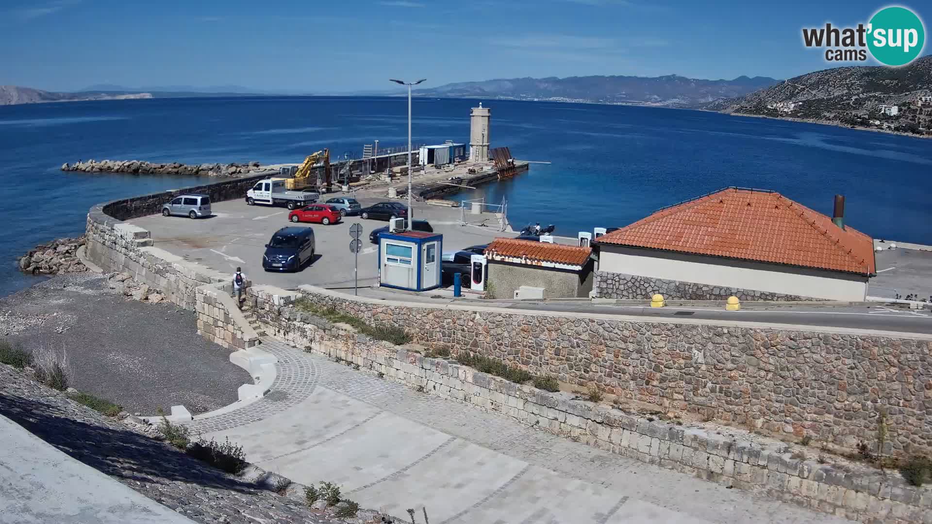 Webcam puerto de Senj – Rompeolas y faro en directo