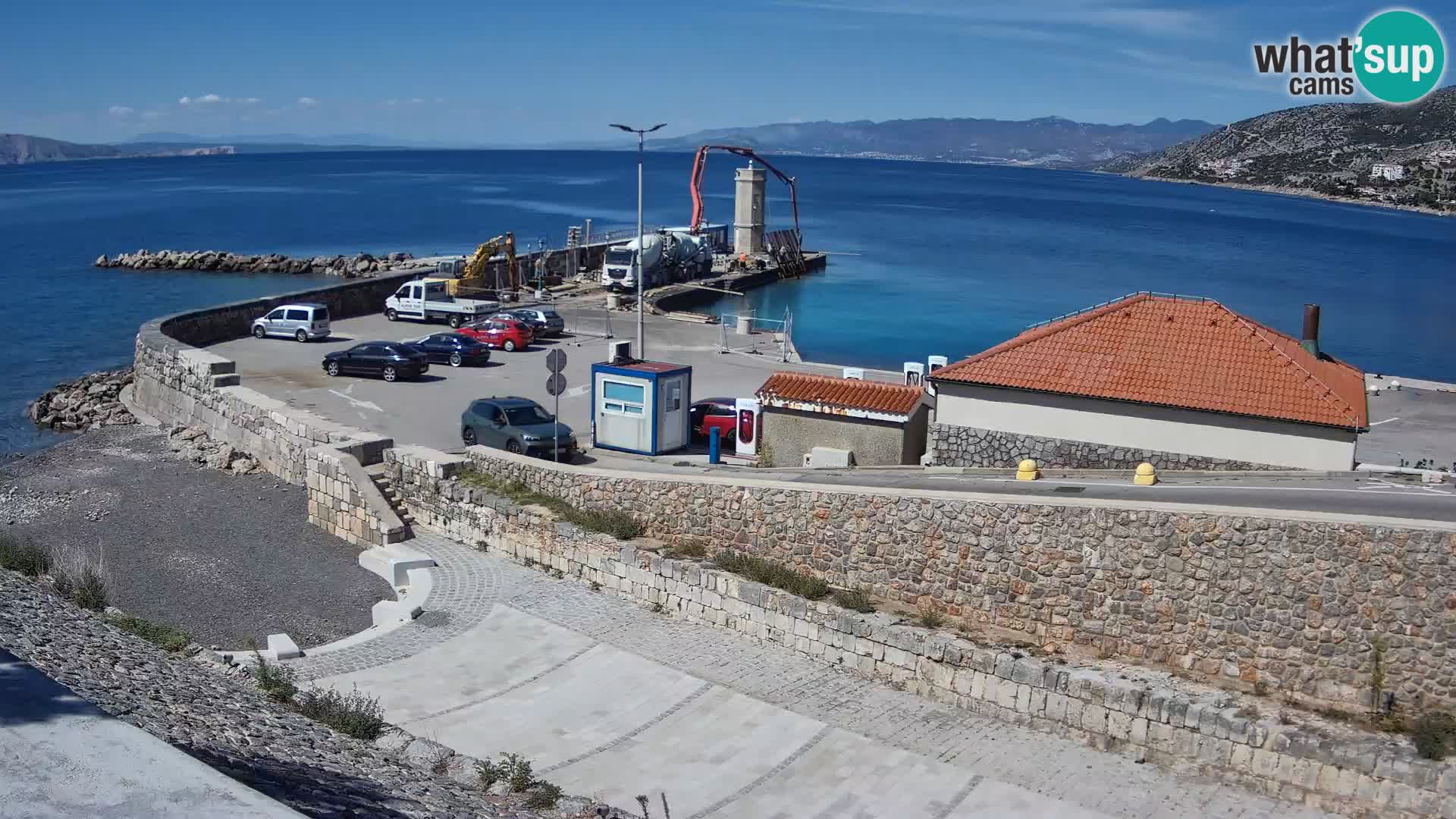 Senj Hafen Webcam – Wellenbrecher & Leuchtturm Liveblick