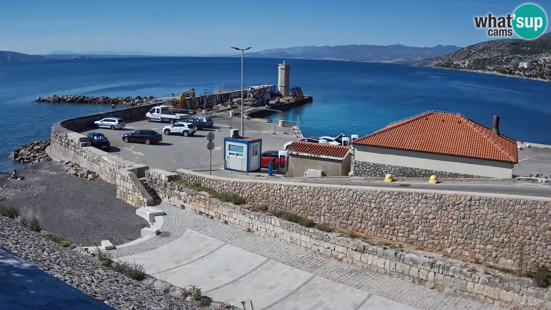 Webcam puerto de Senj – Rompeolas y faro en directo