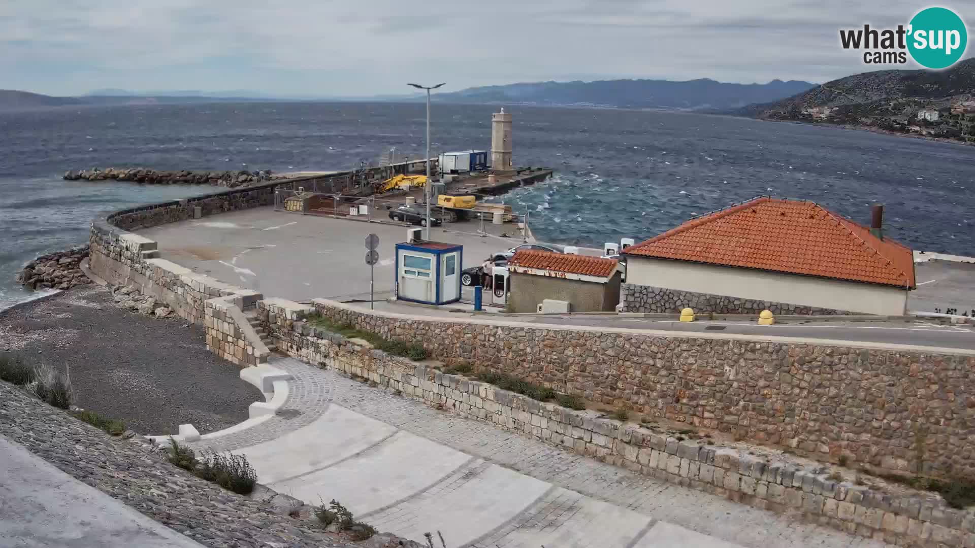Senj Harbour Webcam – Breakwater & Lighthouse Live View