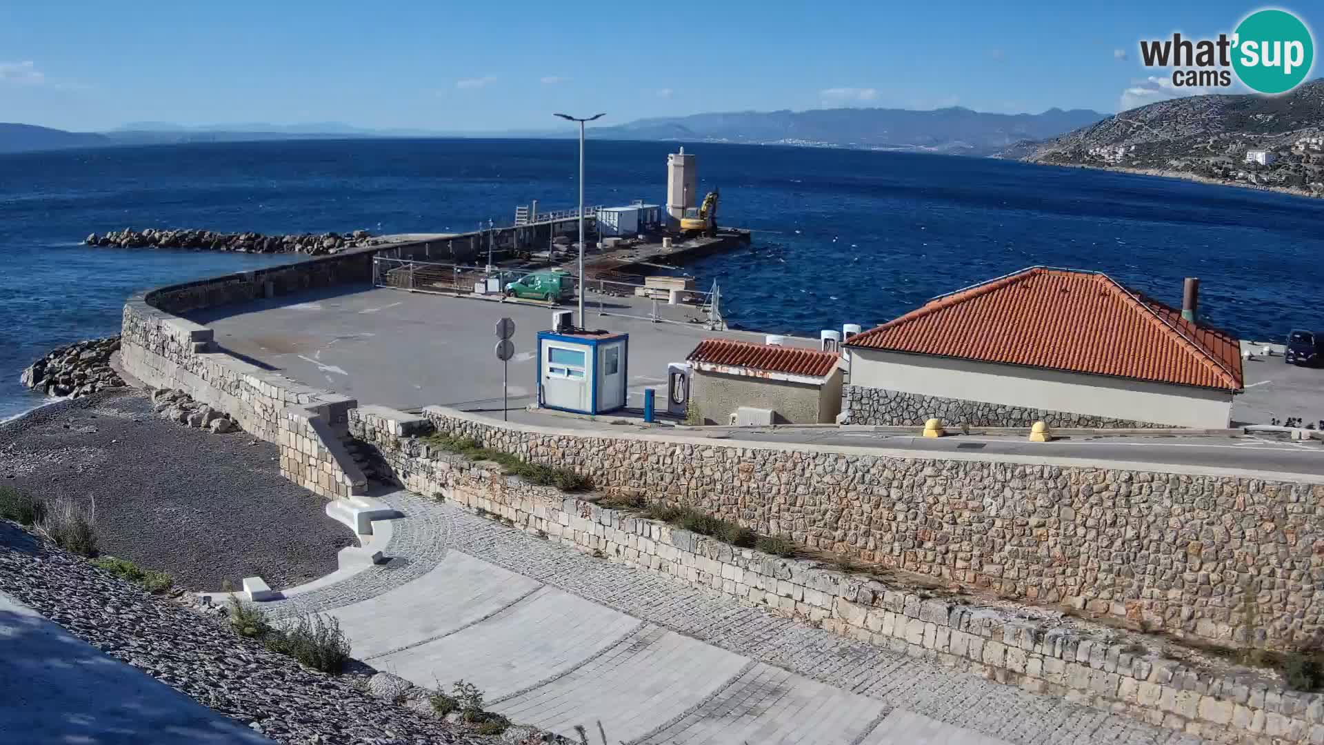 Webcam puerto de Senj – Rompeolas y faro en directo