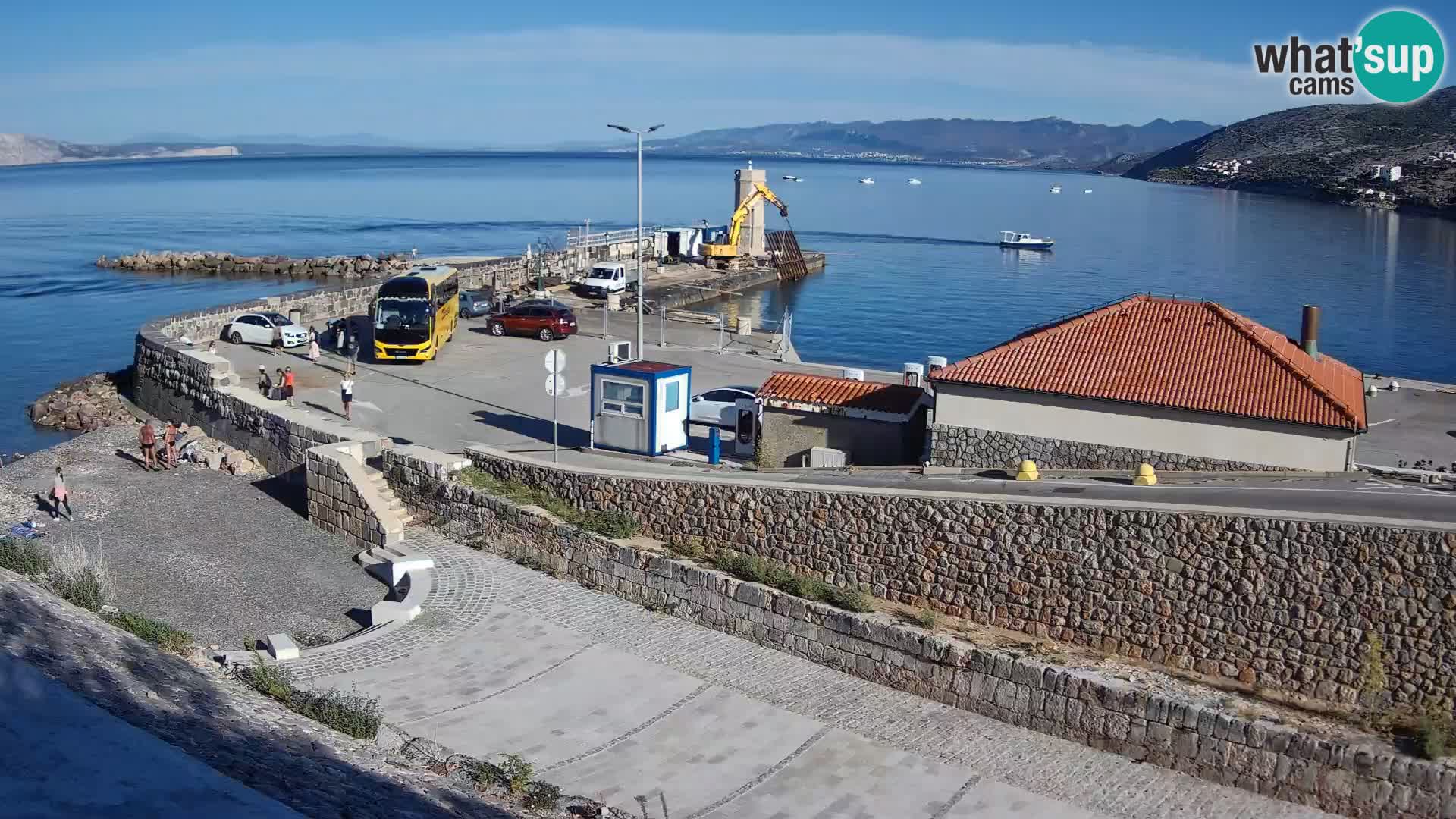 Senj Hafen Webcam – Wellenbrecher & Leuchtturm Liveblick