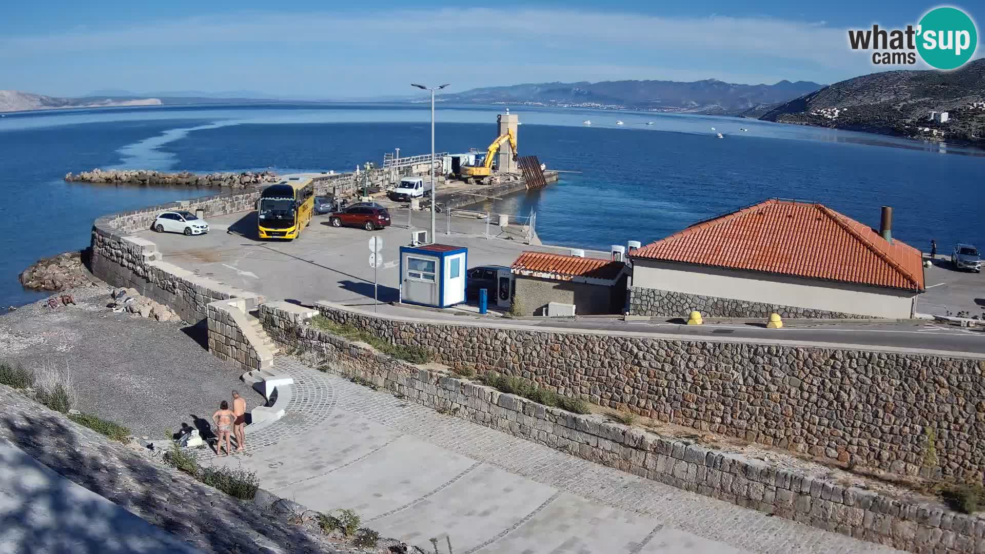 Webcam puerto de Senj – Rompeolas y faro en directo