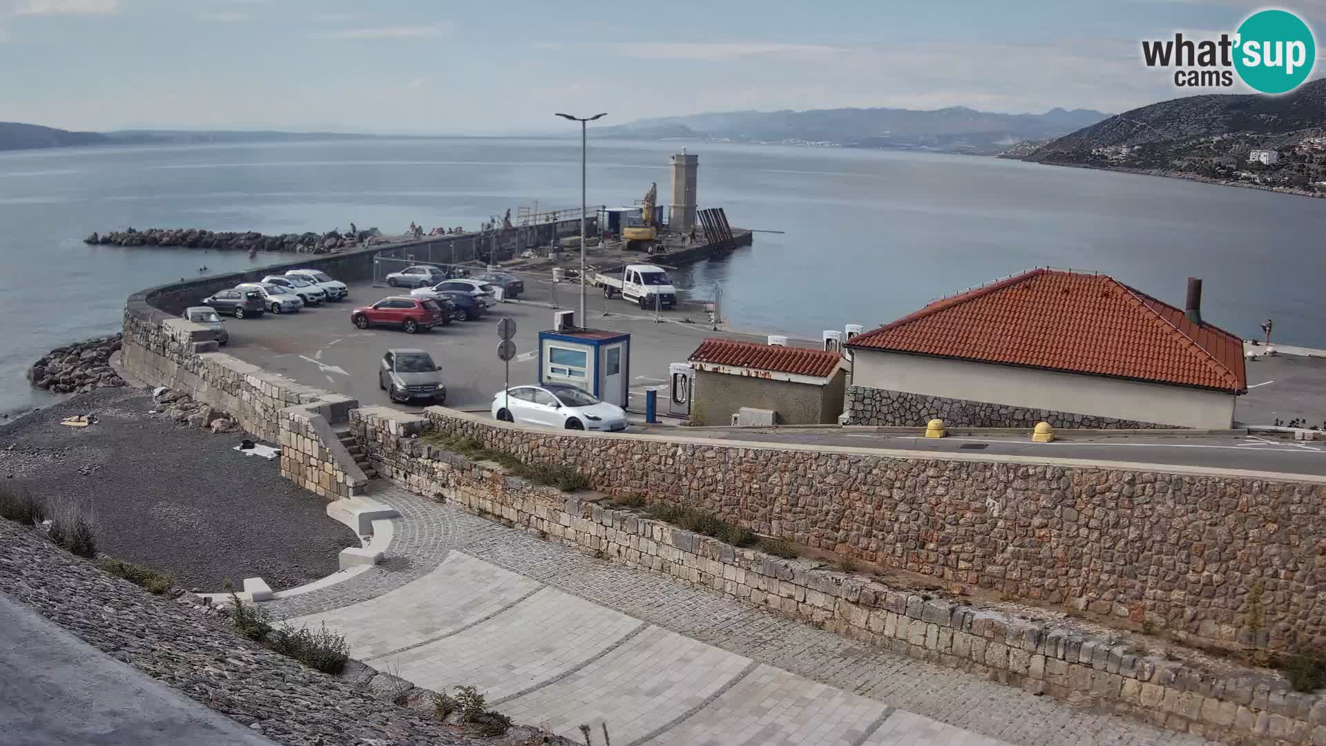 Webcam puerto de Senj – Rompeolas y faro en directo