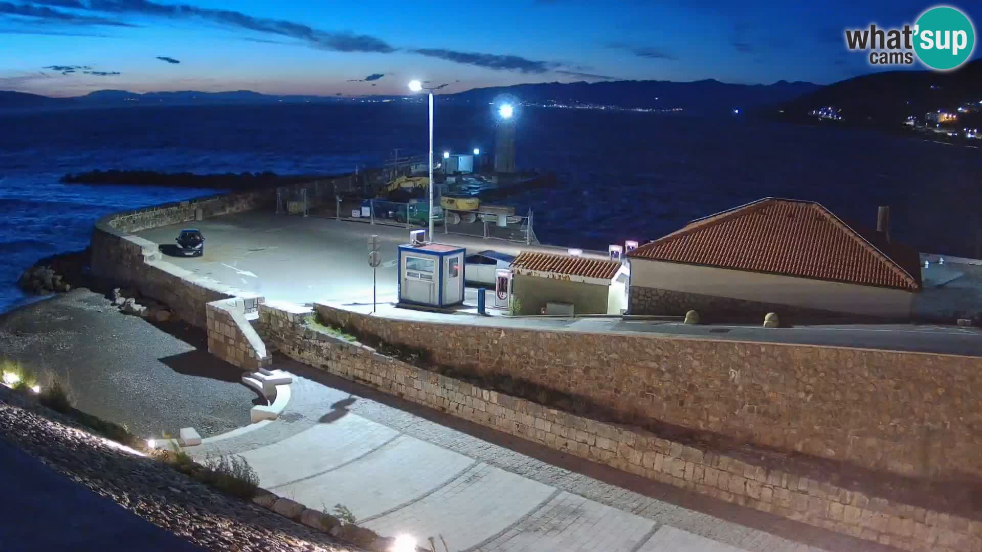 Senj Harbour Webcam – Breakwater & Lighthouse Live View