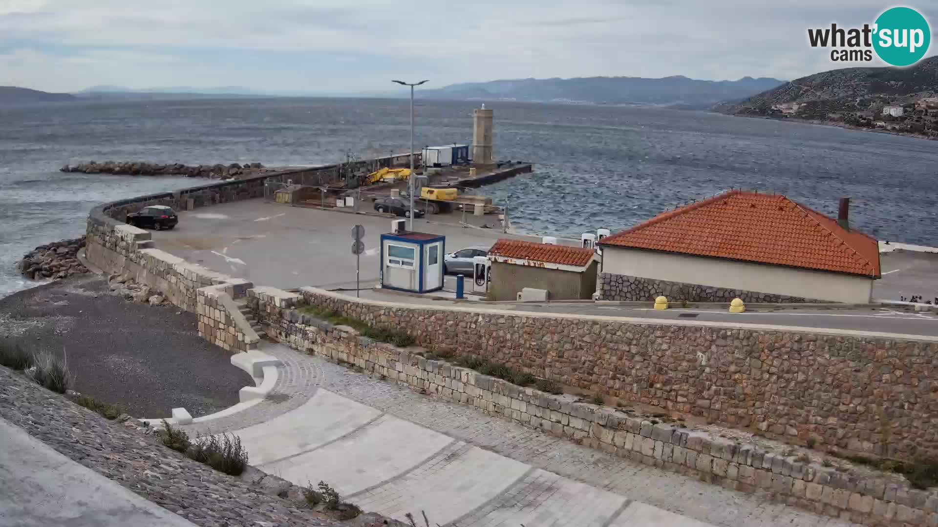 Senj Harbour Webcam – Breakwater & Lighthouse Live View