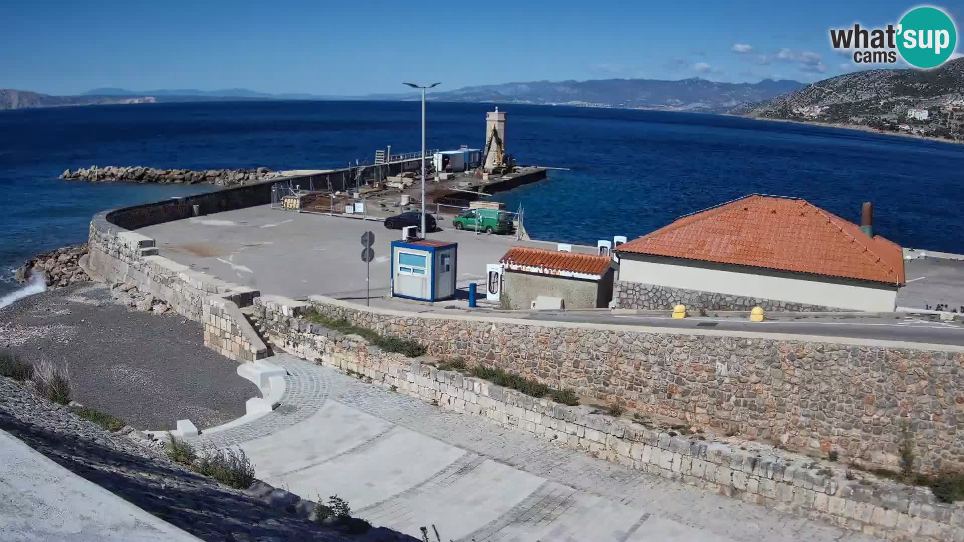 Senj Harbour Webcam – Breakwater & Lighthouse Live View