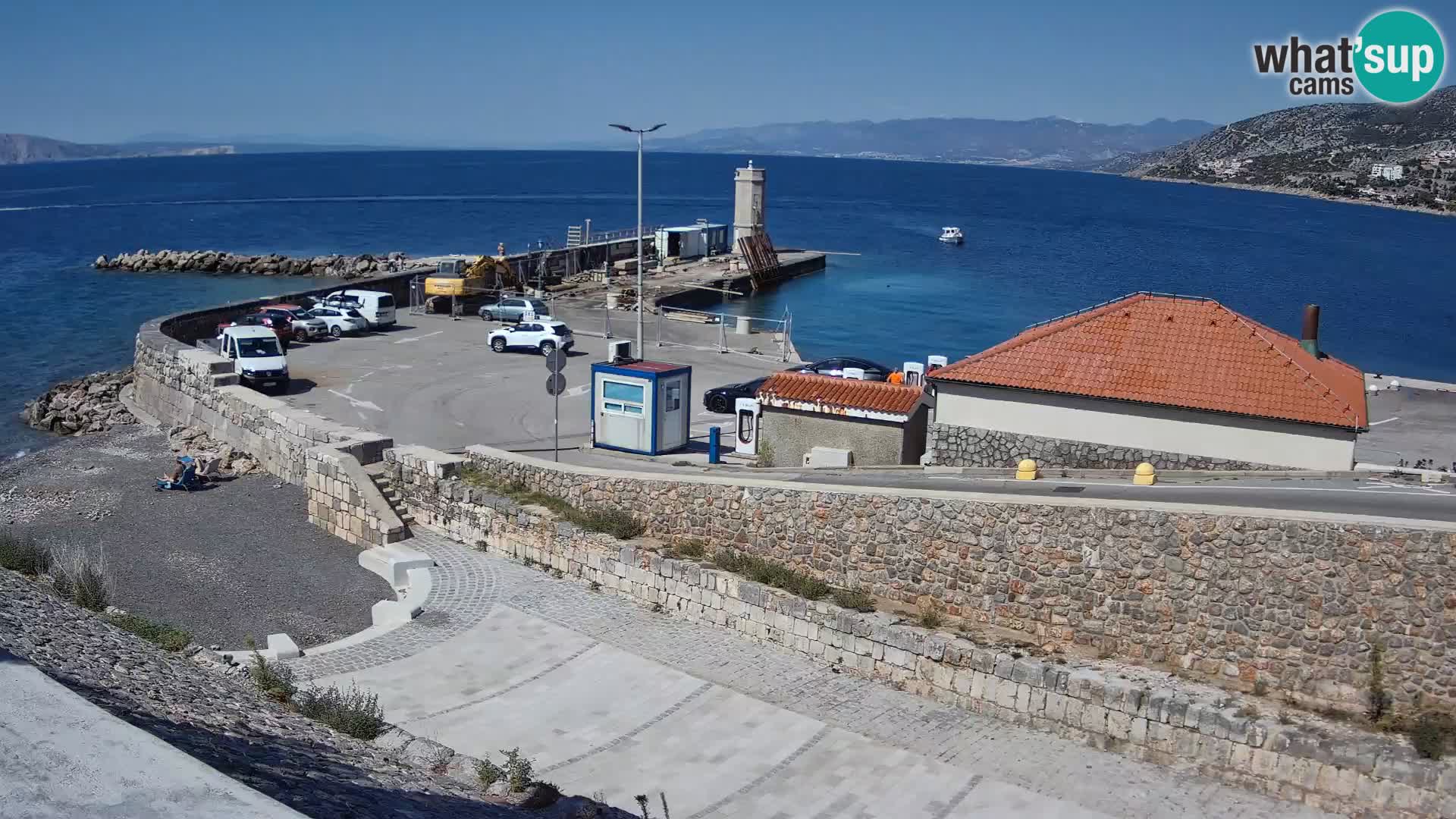 Web kamera Senj luka – Lukobran i svjetionik uživo