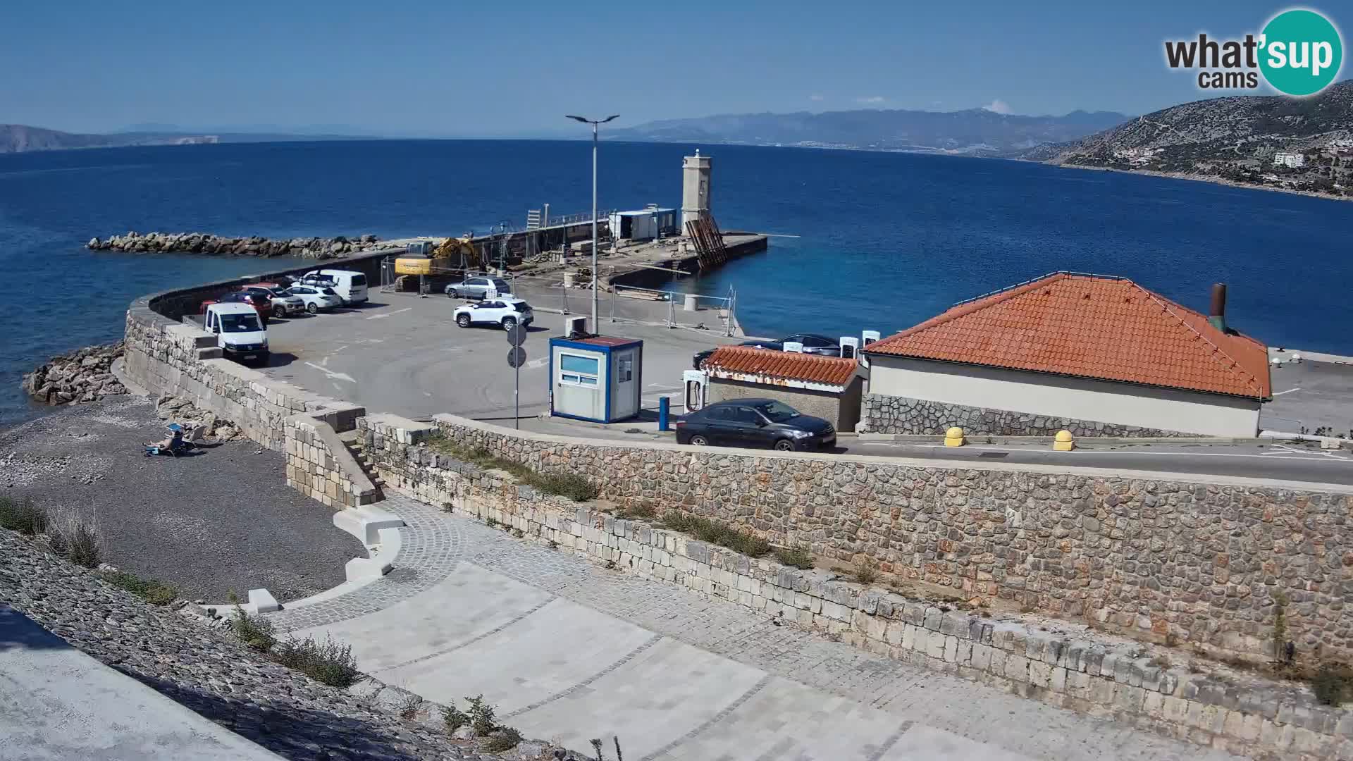 Web kamera Senj luka – Lukobran i svjetionik uživo