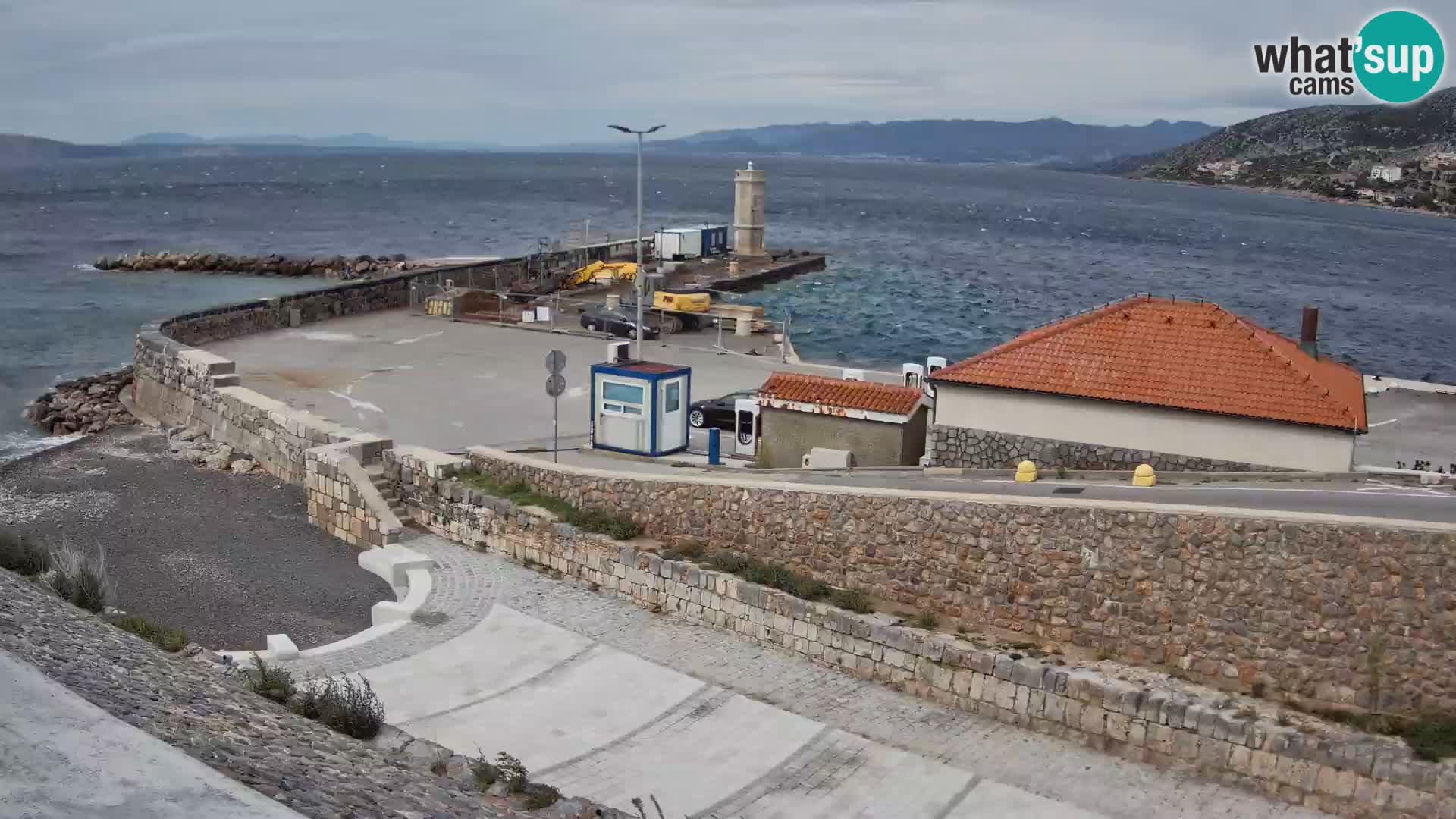 Webcam puerto de Senj – Rompeolas y faro en directo