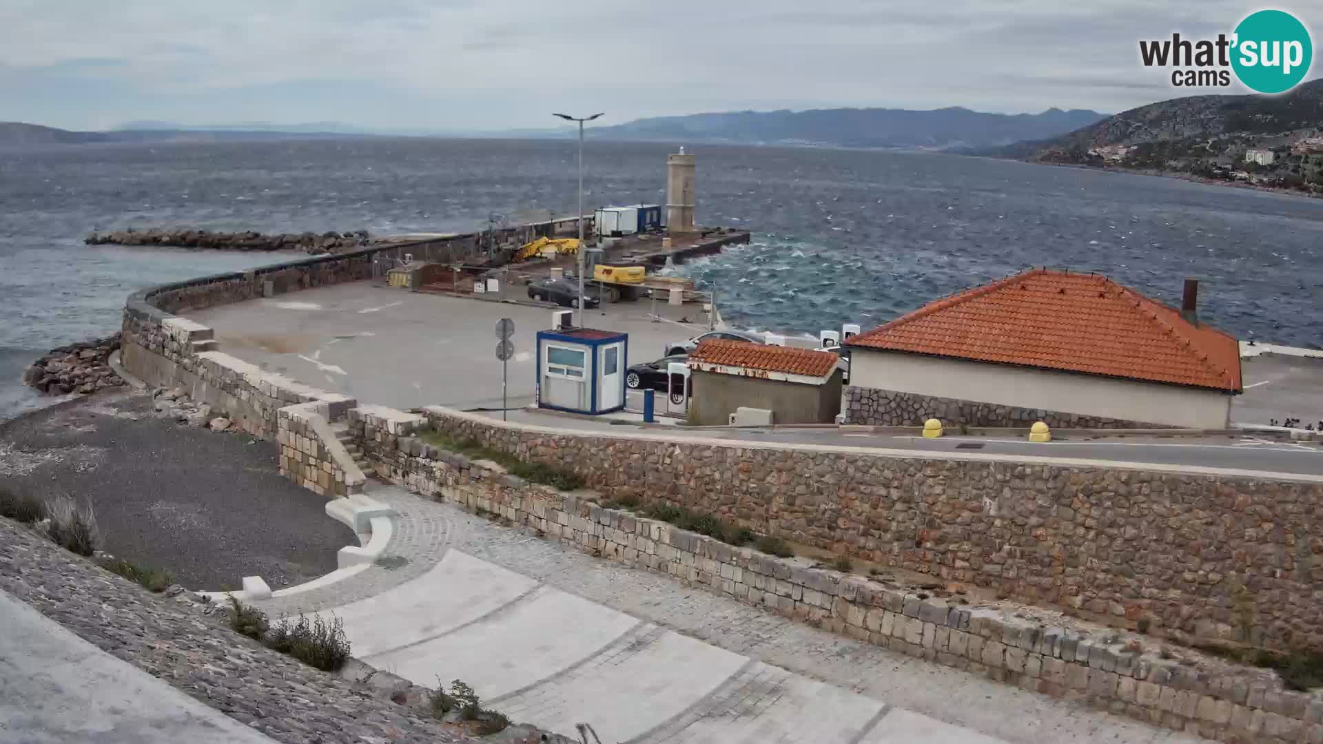 Senj Harbour Webcam – Breakwater & Lighthouse Live View