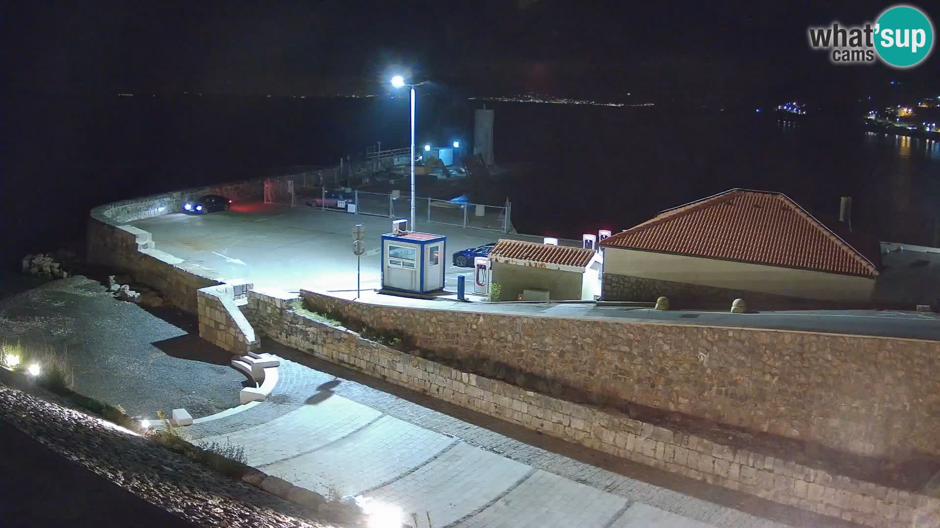 Senj Hafen Webcam – Wellenbrecher & Leuchtturm Liveblick