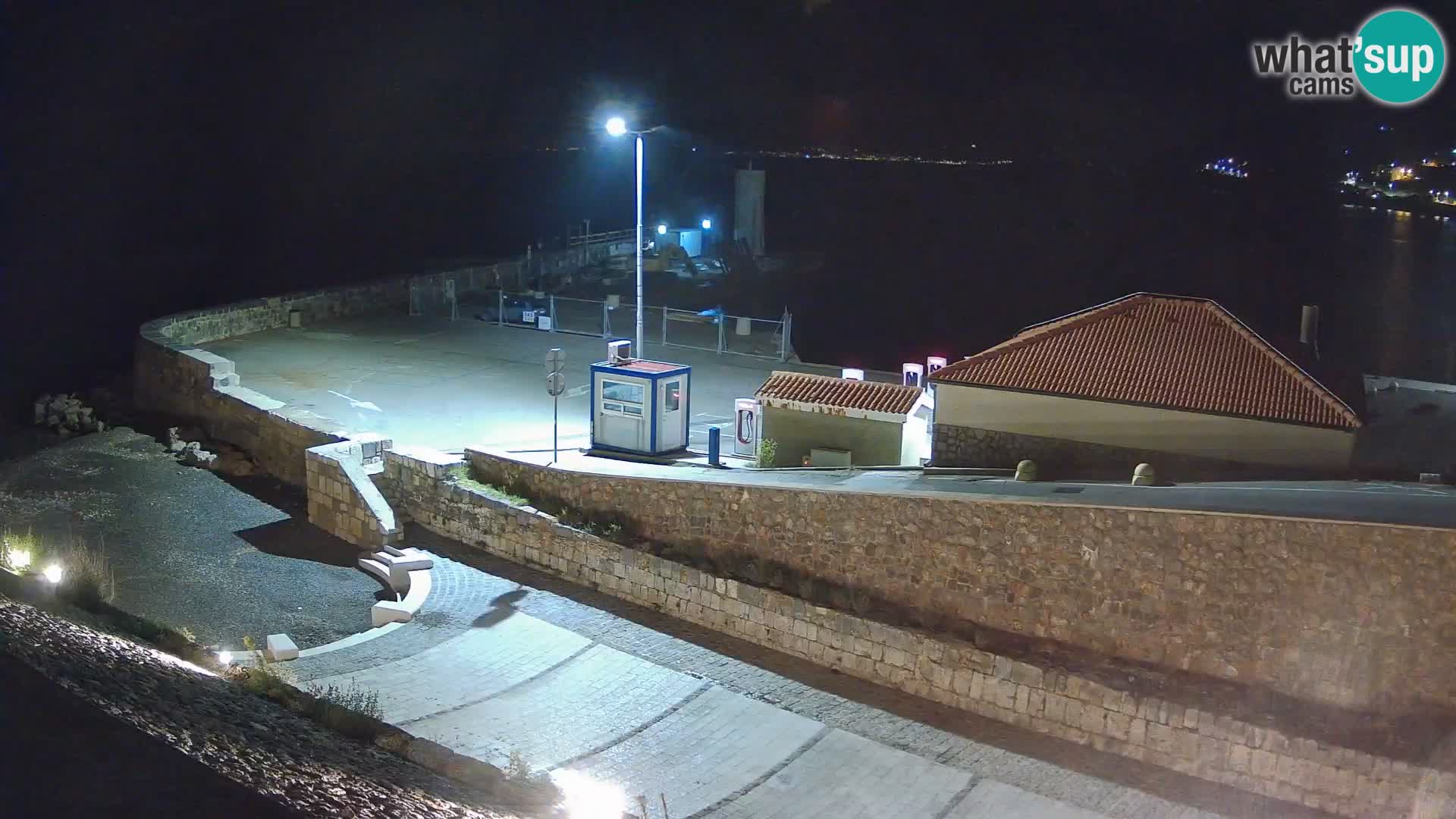 Senj Hafen Webcam – Wellenbrecher & Leuchtturm Liveblick