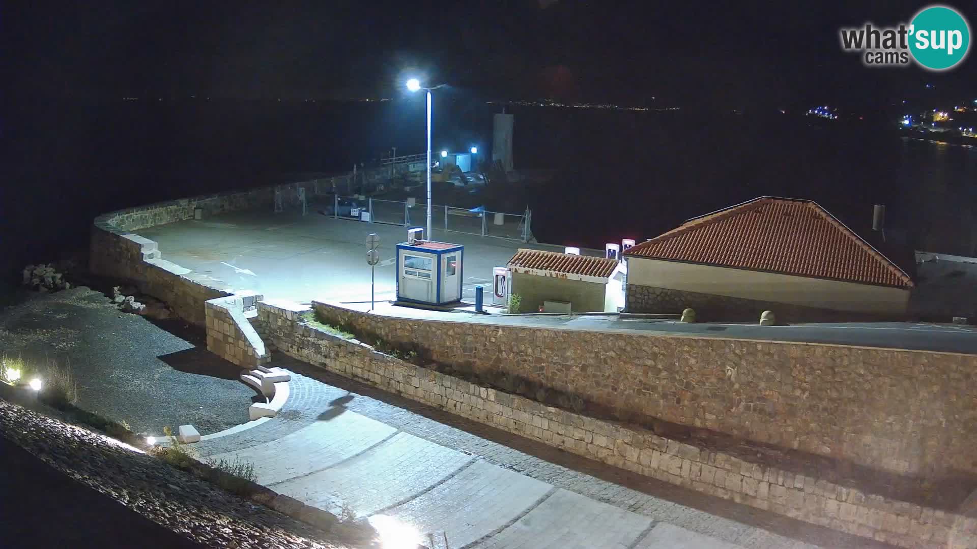 Senj Hafen Webcam – Wellenbrecher & Leuchtturm Liveblick