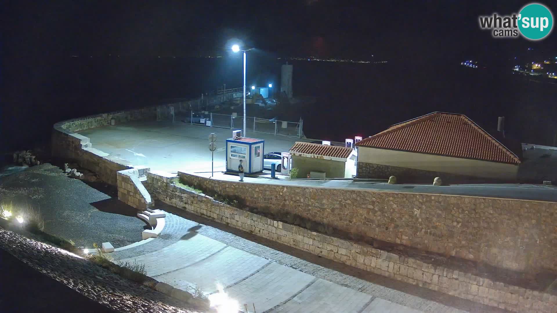Webcam port de Senj – Vue sur la jetée et le phare