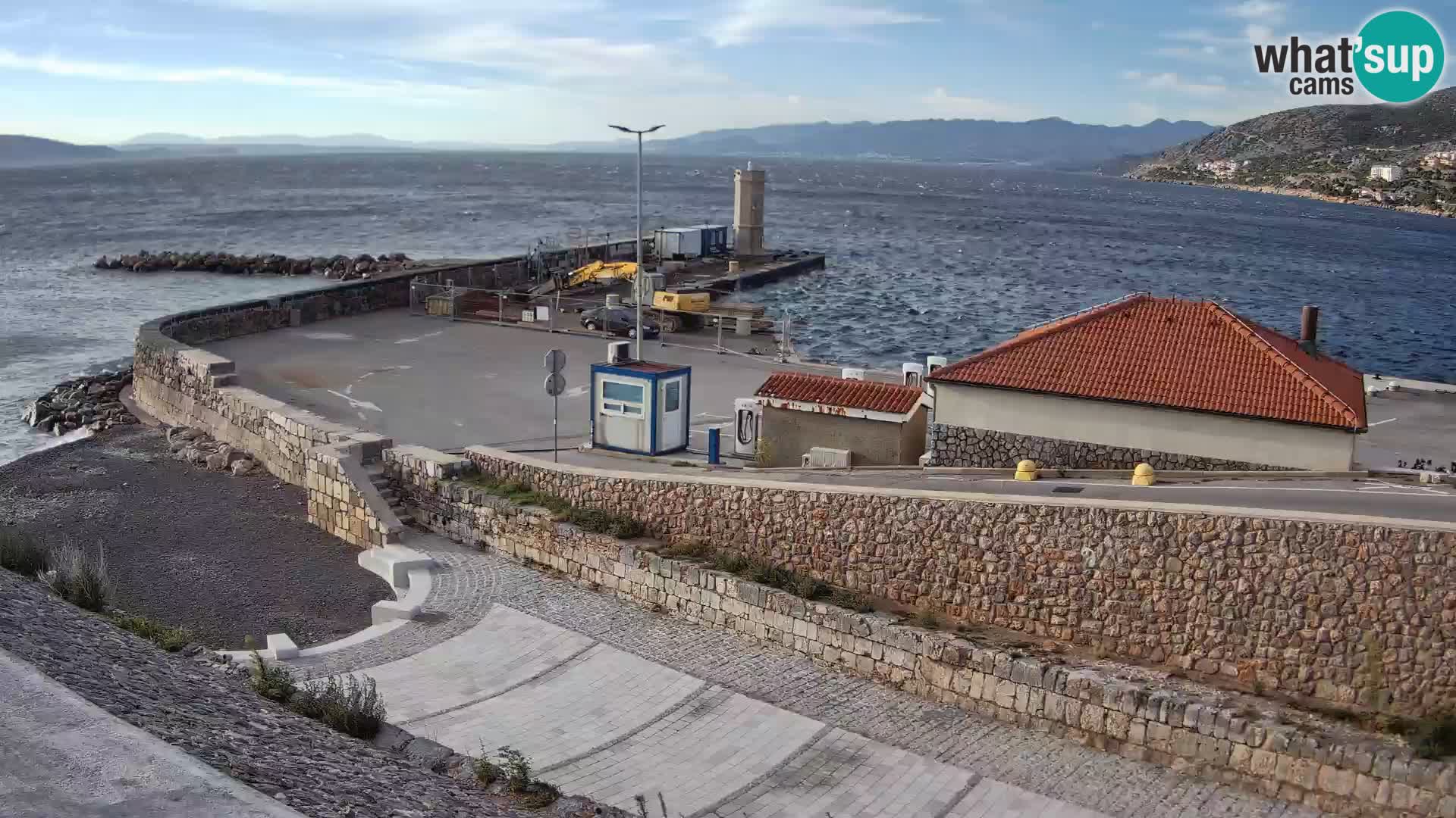 Senj Harbour Webcam – Breakwater & Lighthouse Live View