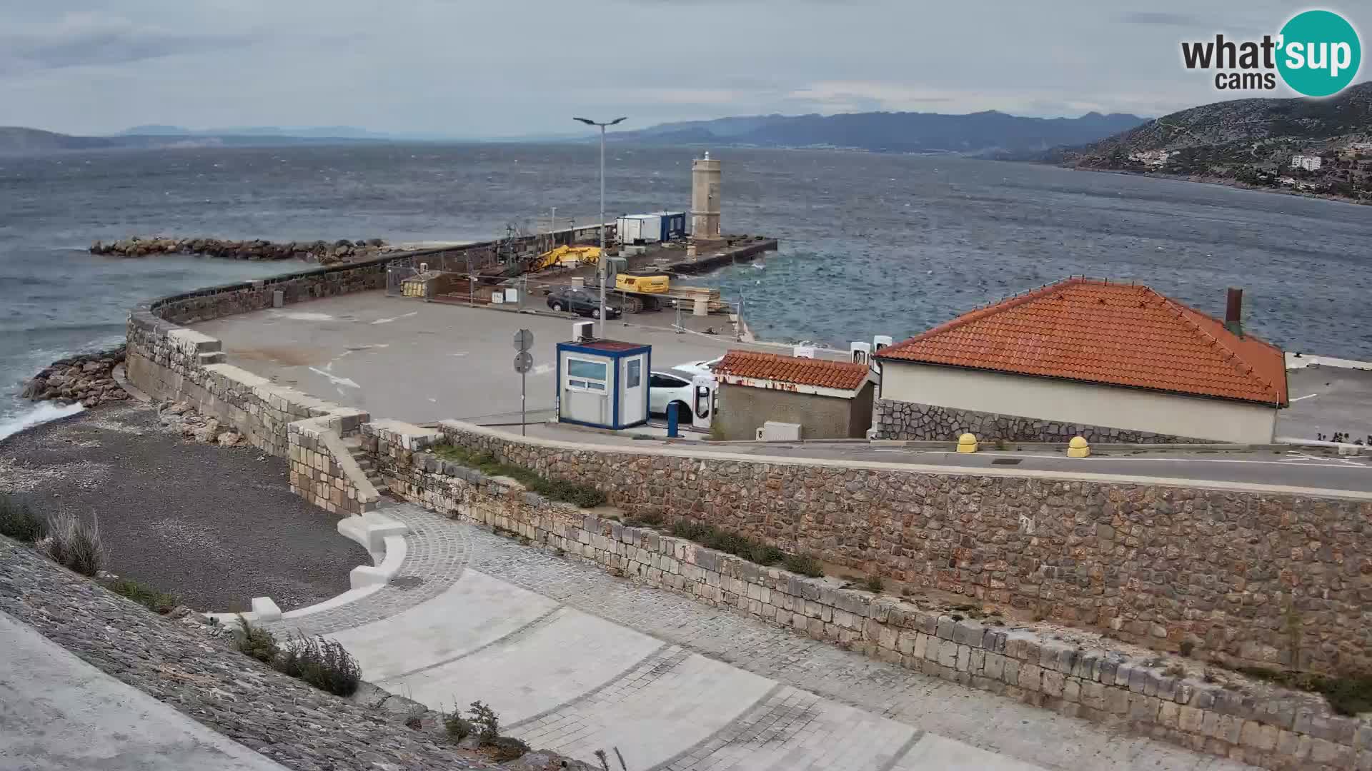 Senj Harbour Webcam – Breakwater & Lighthouse Live View
