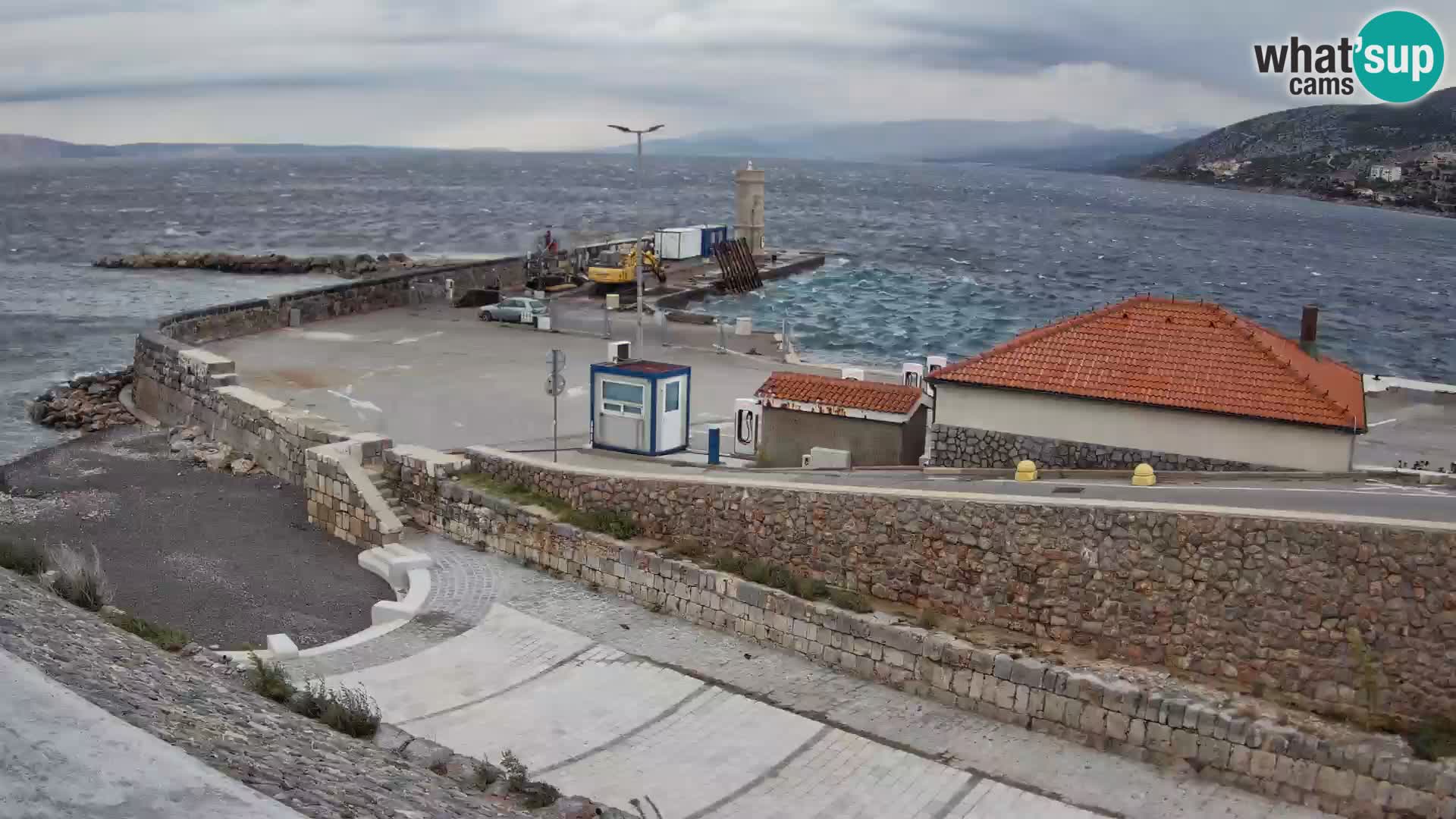 Senj Harbour Webcam – Breakwater & Lighthouse Live View