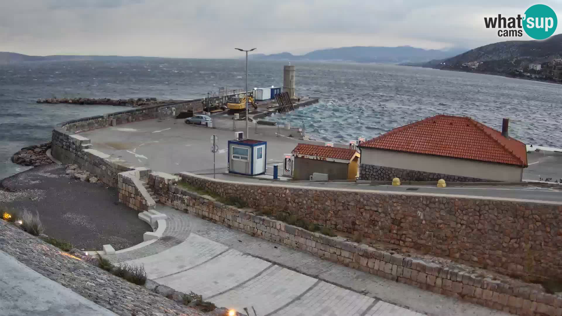 Senj Harbour Webcam – Breakwater & Lighthouse Live View