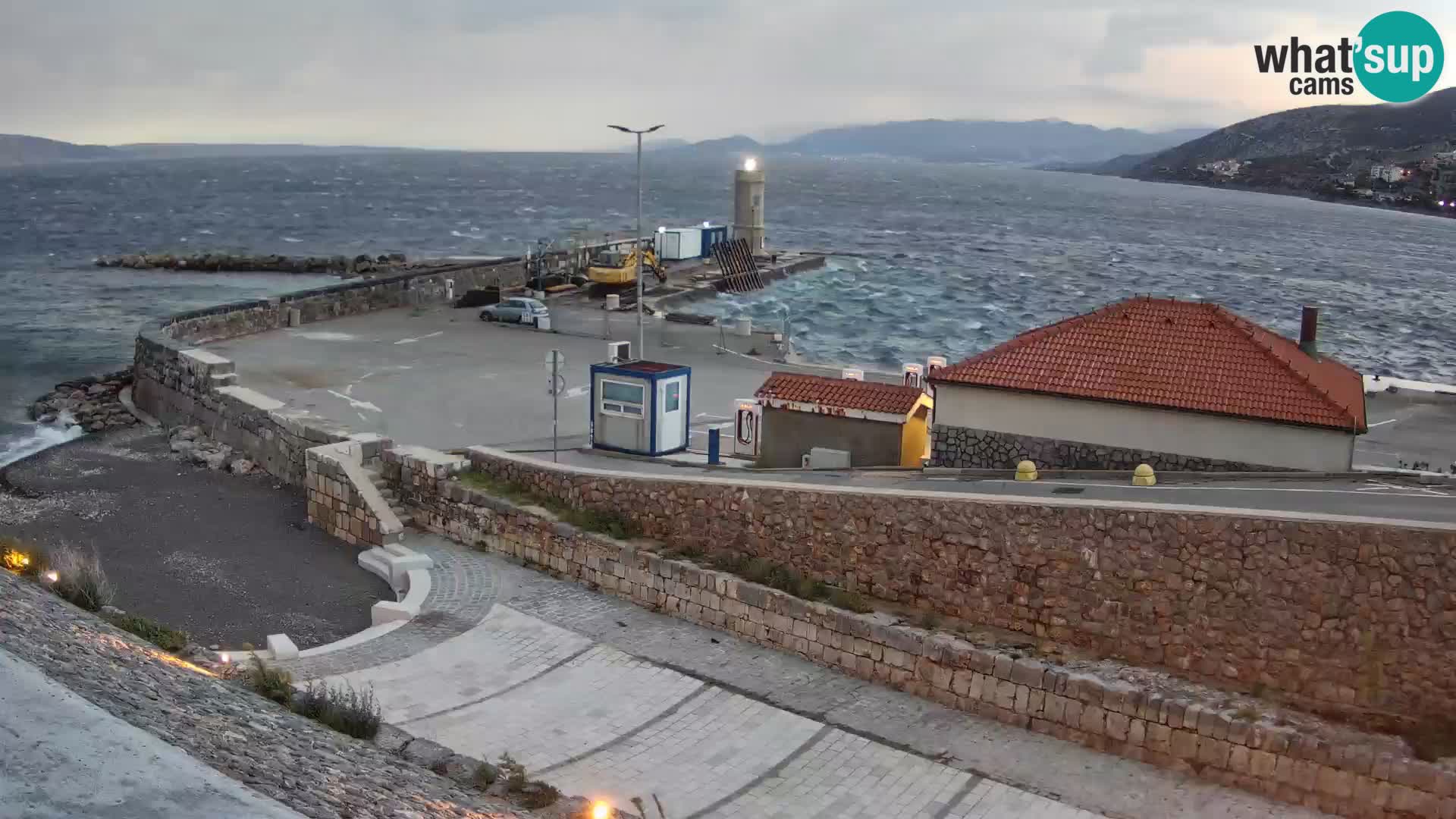 Senj Harbour Webcam – Breakwater & Lighthouse Live View