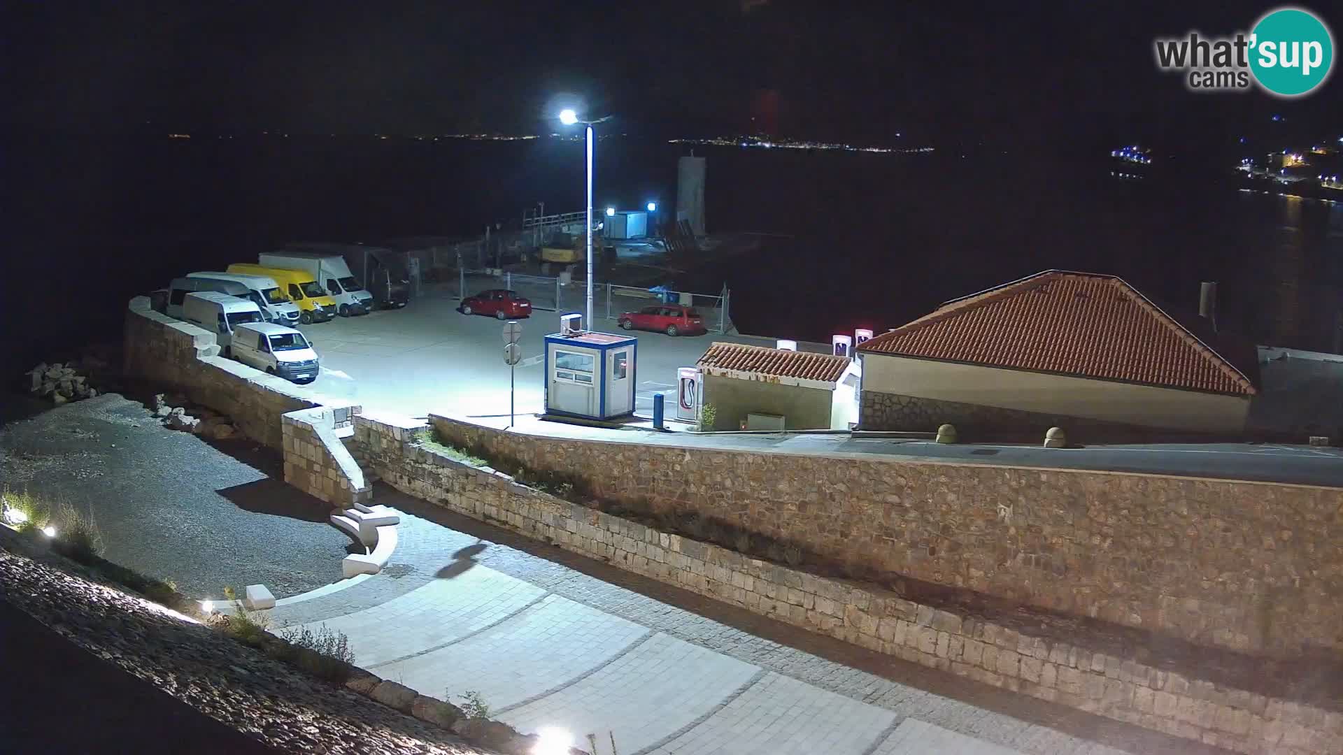 Senj Hafen Webcam – Wellenbrecher & Leuchtturm Liveblick