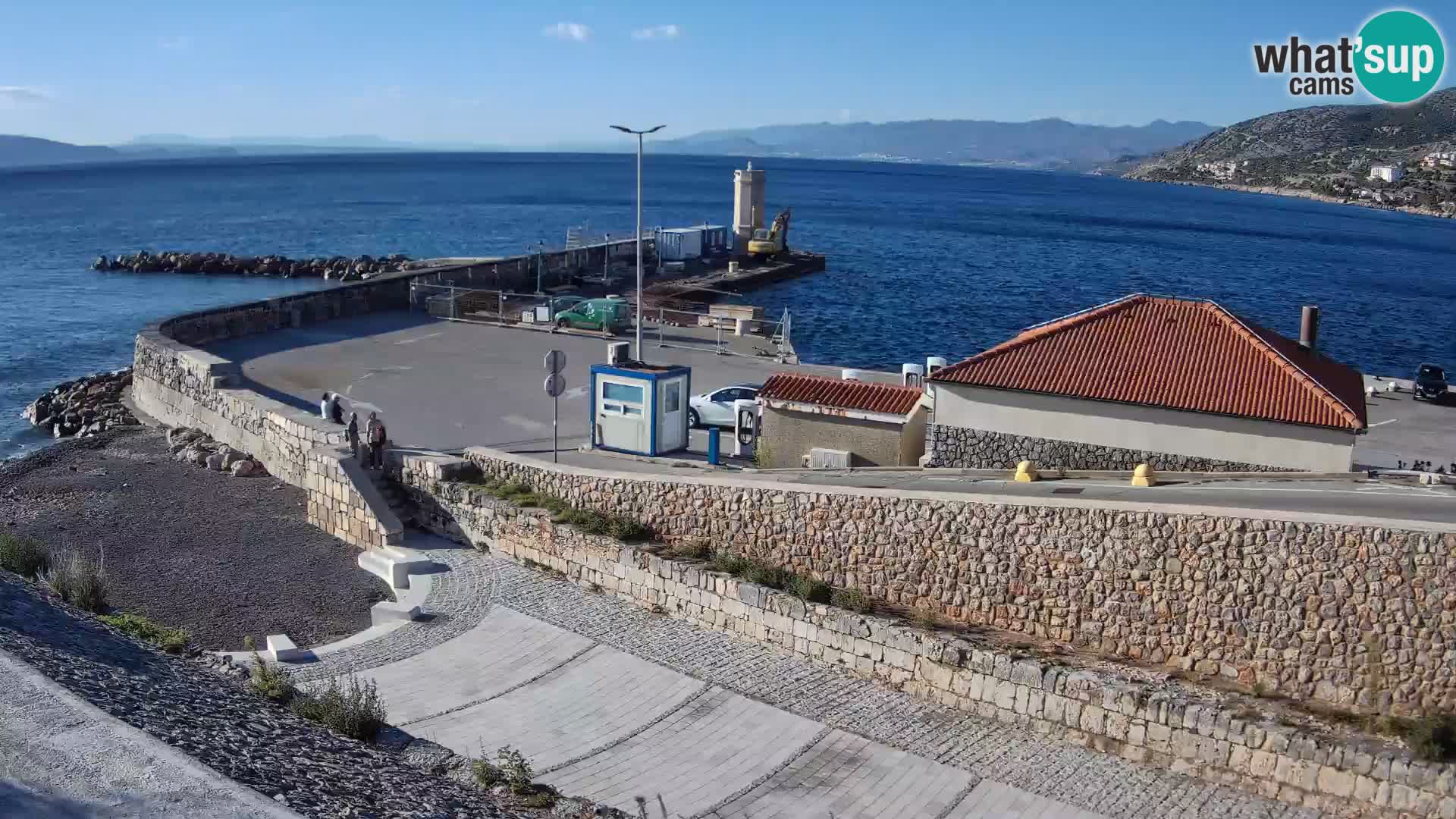 Webcam puerto de Senj – Rompeolas y faro en directo