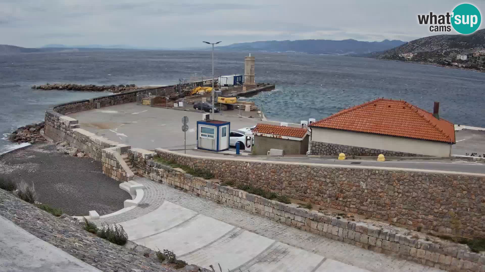 Senj Harbour Webcam – Breakwater & Lighthouse Live View