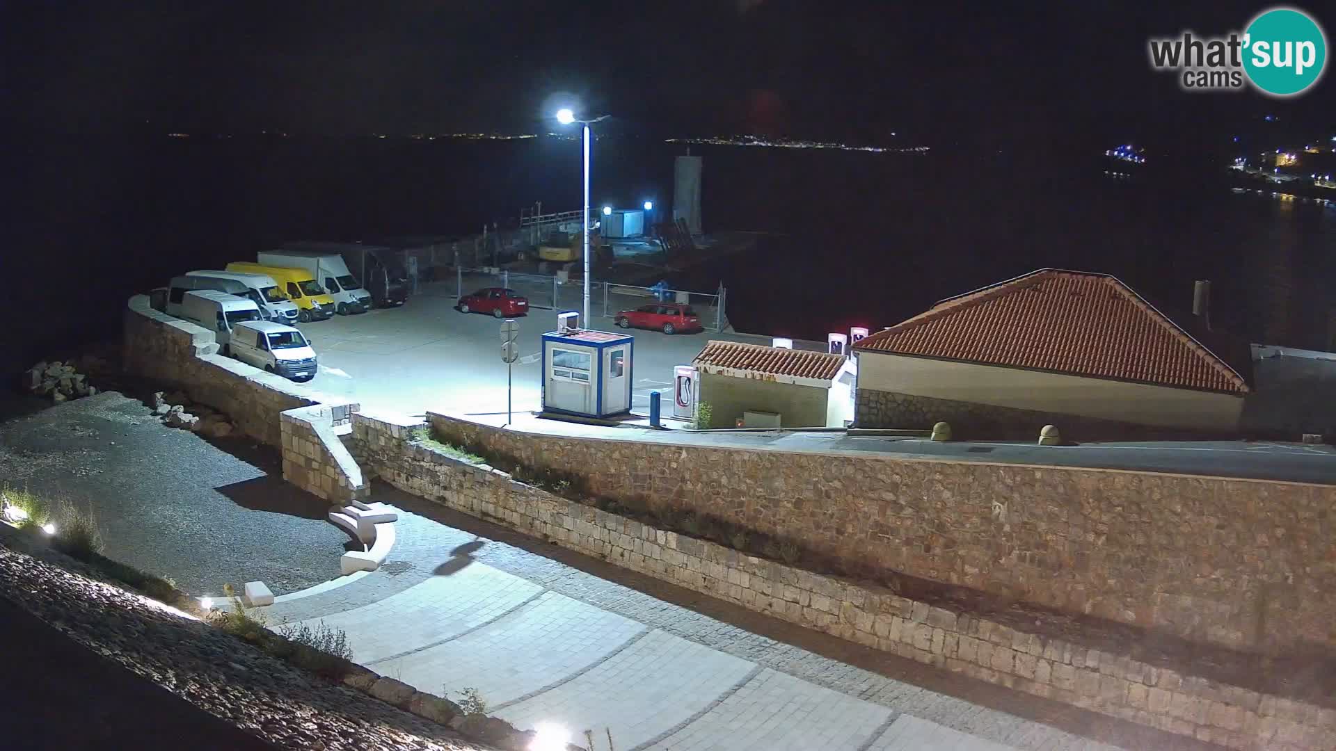 Senj Hafen Webcam – Wellenbrecher & Leuchtturm Liveblick