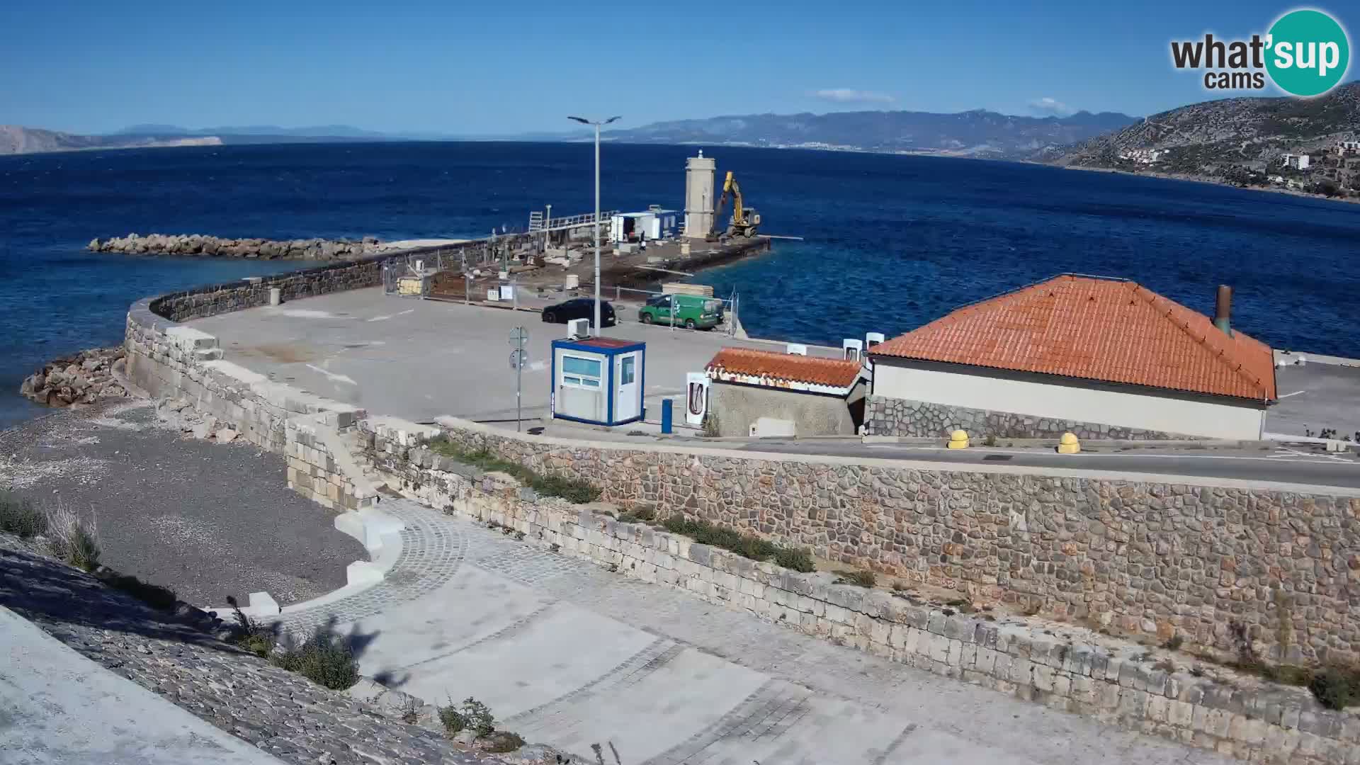 Webcam puerto de Senj – Rompeolas y faro en directo