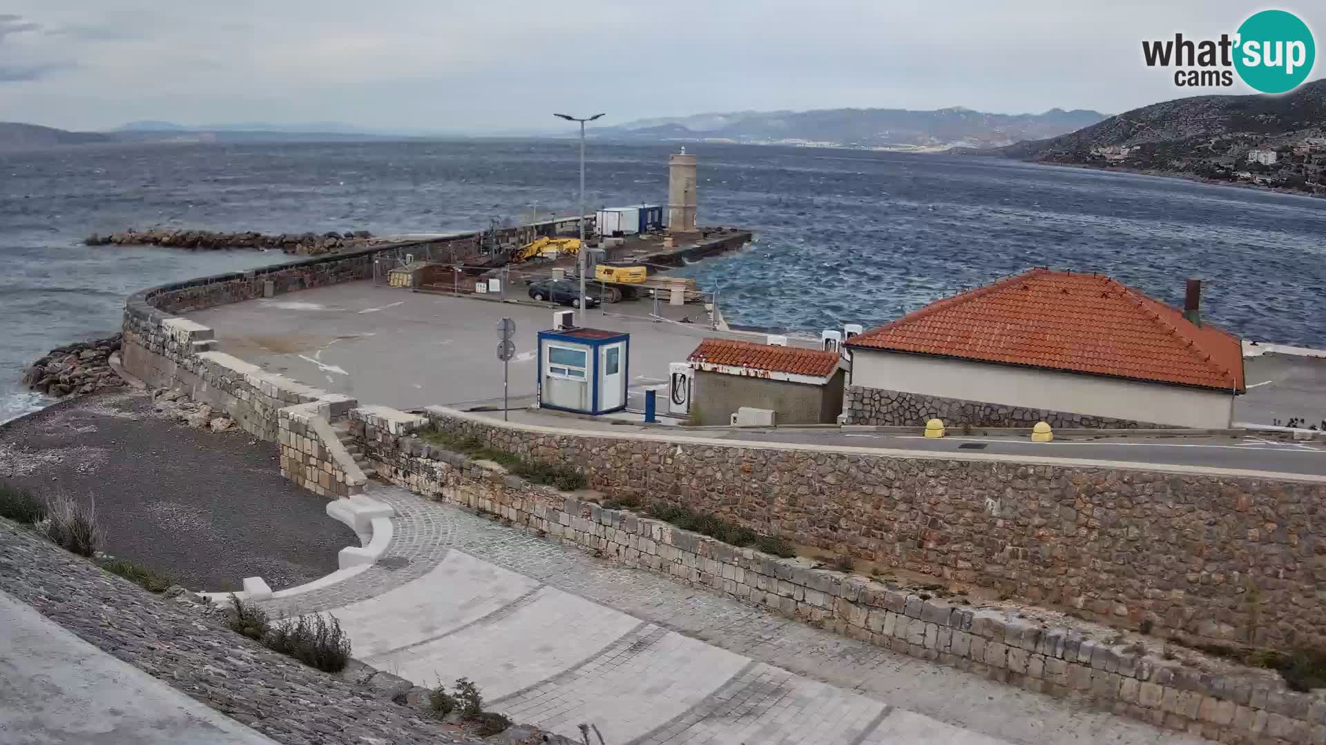 Senj Harbour Webcam – Breakwater & Lighthouse Live View