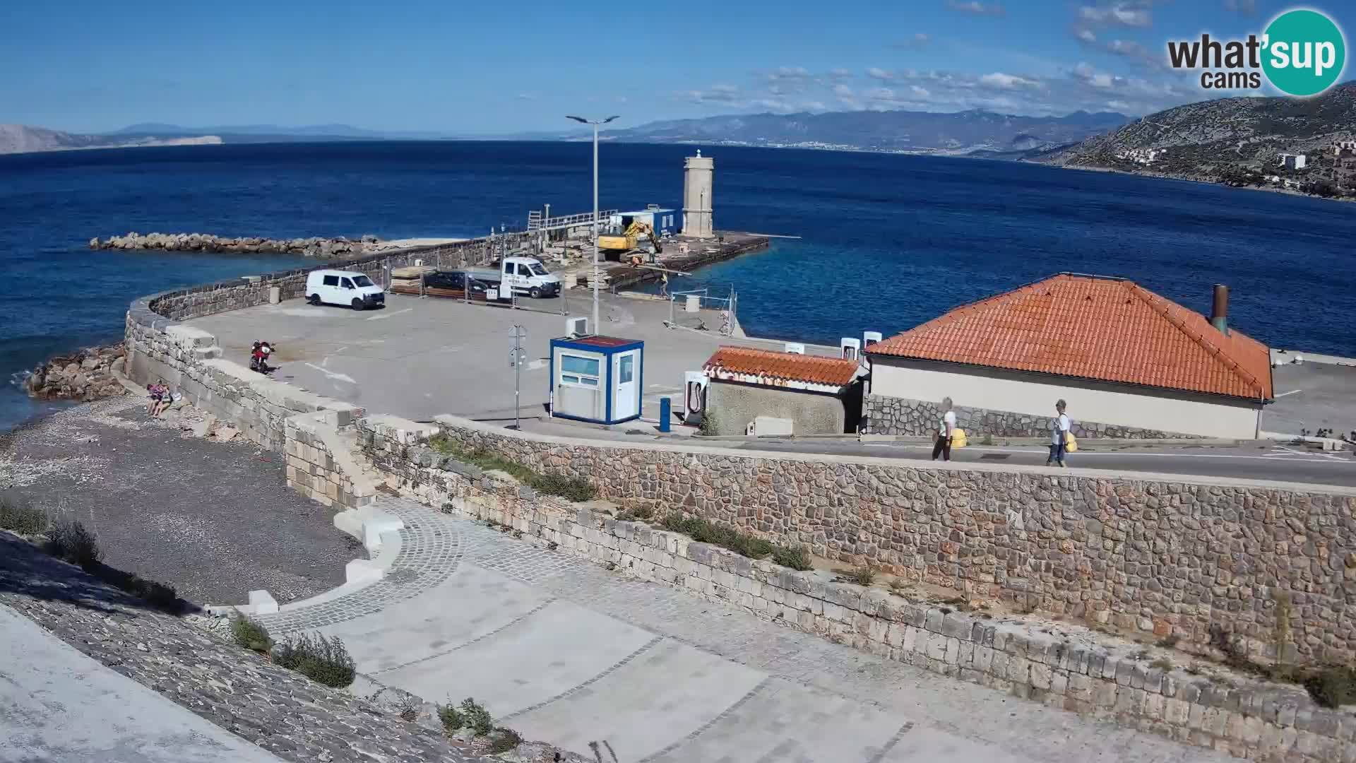 Senj Hafen Webcam – Wellenbrecher & Leuchtturm Liveblick