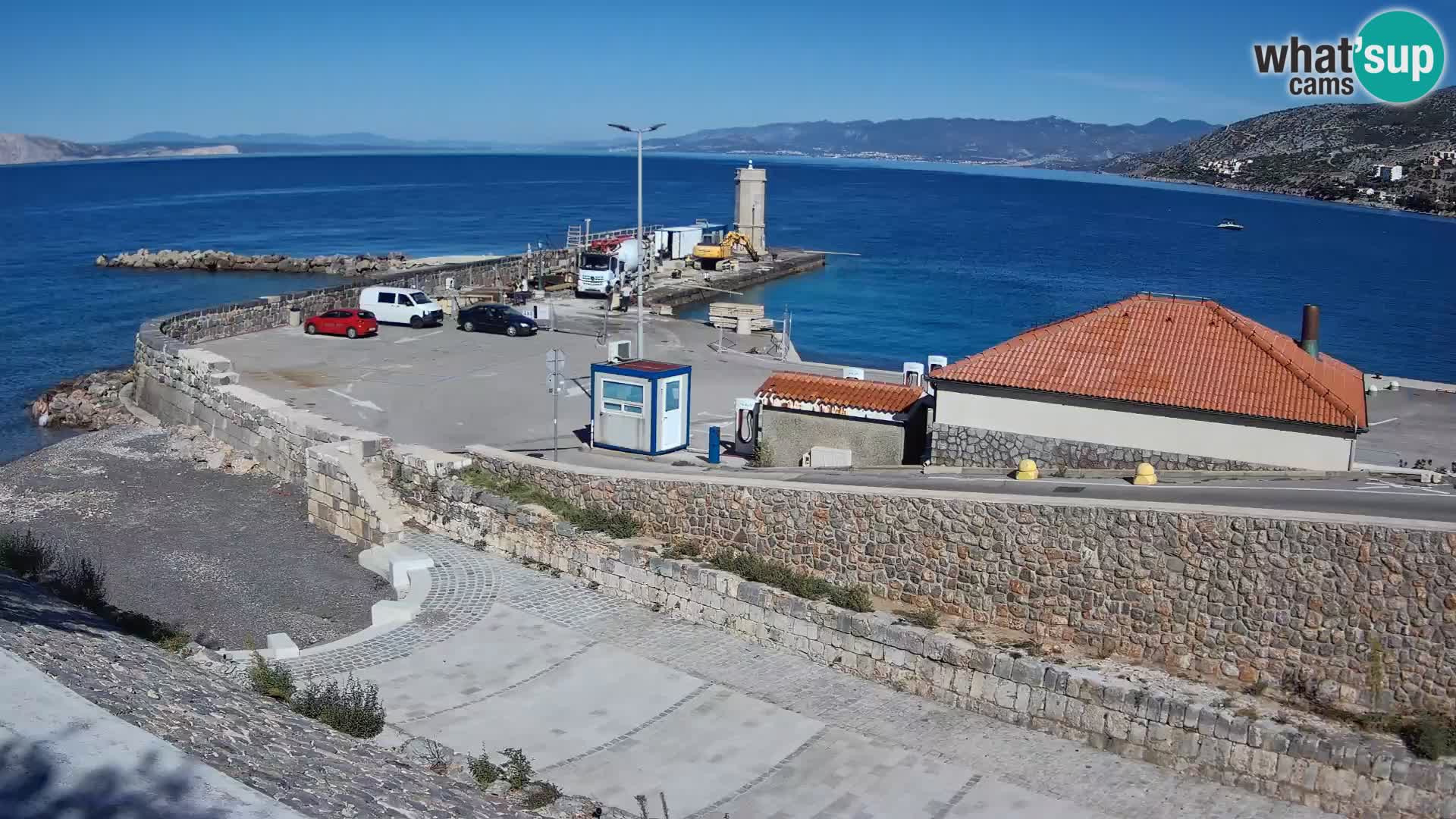 Webcam puerto de Senj – Rompeolas y faro en directo