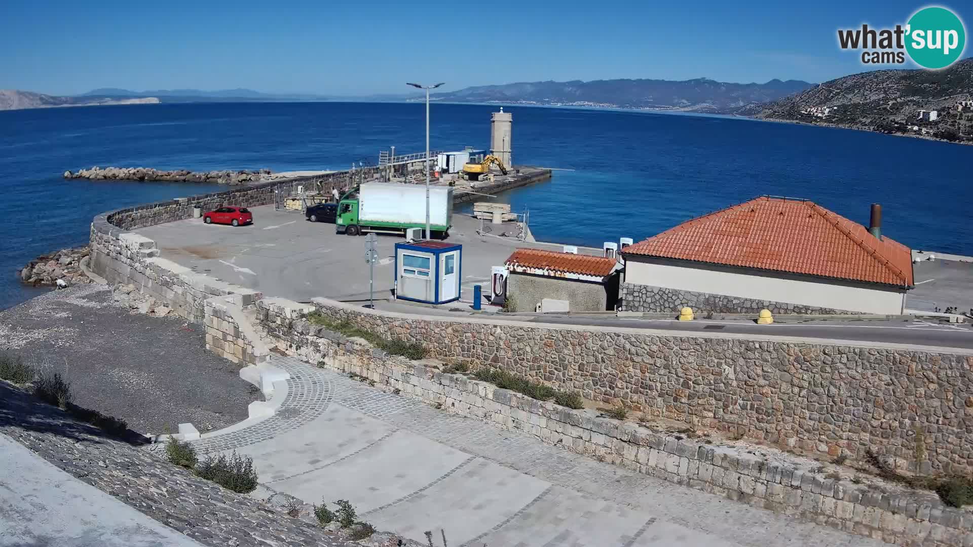 Webcam puerto de Senj – Rompeolas y faro en directo
