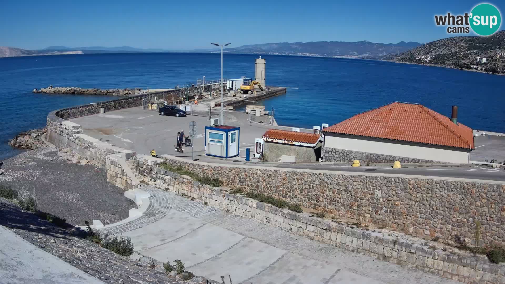 Senj Hafen Webcam – Wellenbrecher & Leuchtturm Liveblick