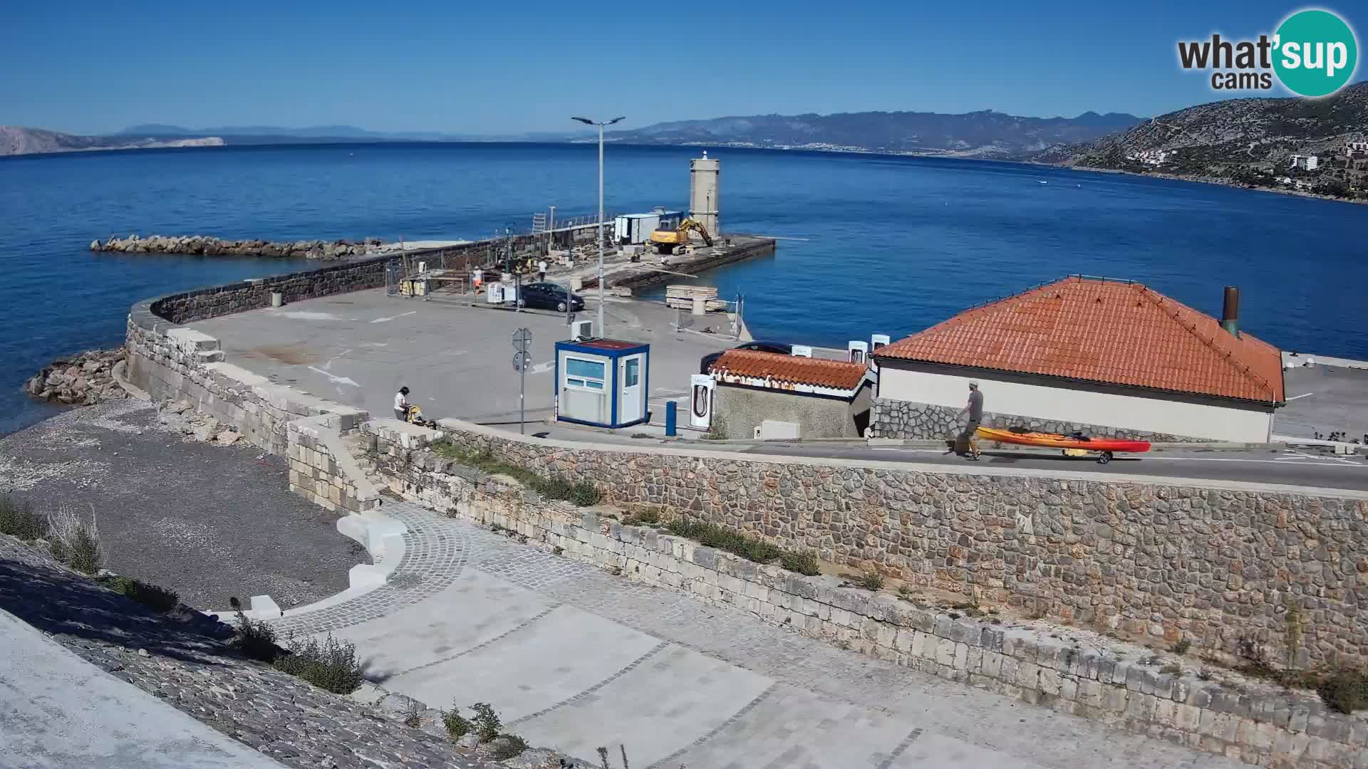 Webcam puerto de Senj – Rompeolas y faro en directo