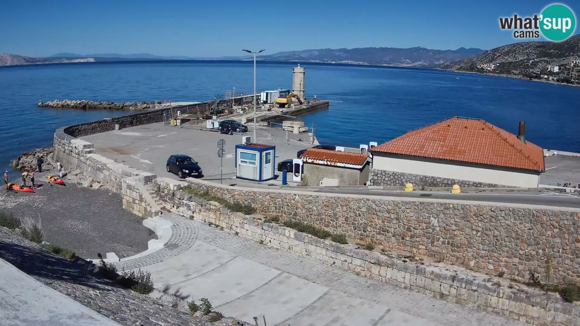 Webcam puerto de Senj – Rompeolas y faro en directo