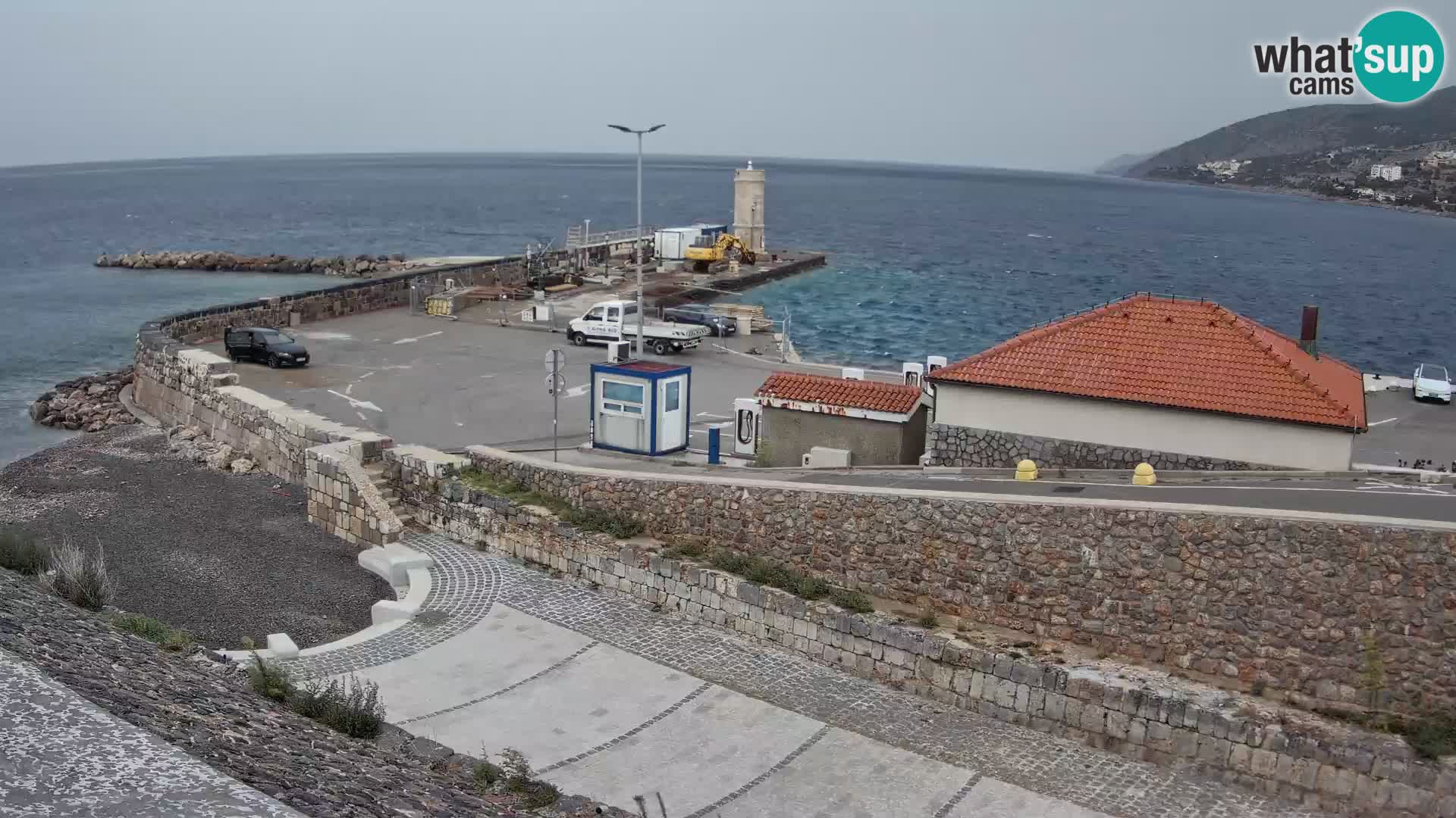 Senj Harbour Webcam – Breakwater & Lighthouse Live View