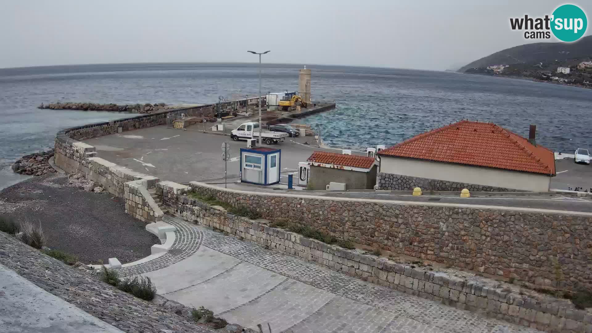 Senj Harbour Webcam – Breakwater & Lighthouse Live View