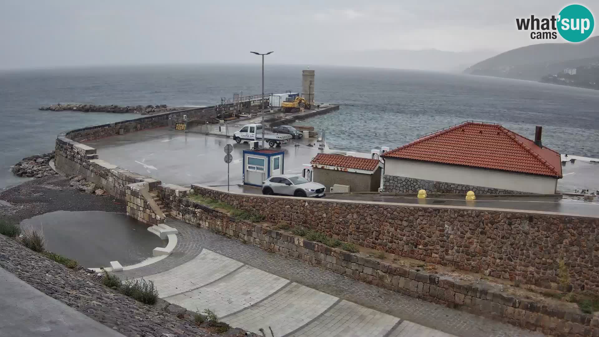 Webcam puerto de Senj – Rompeolas y faro en directo