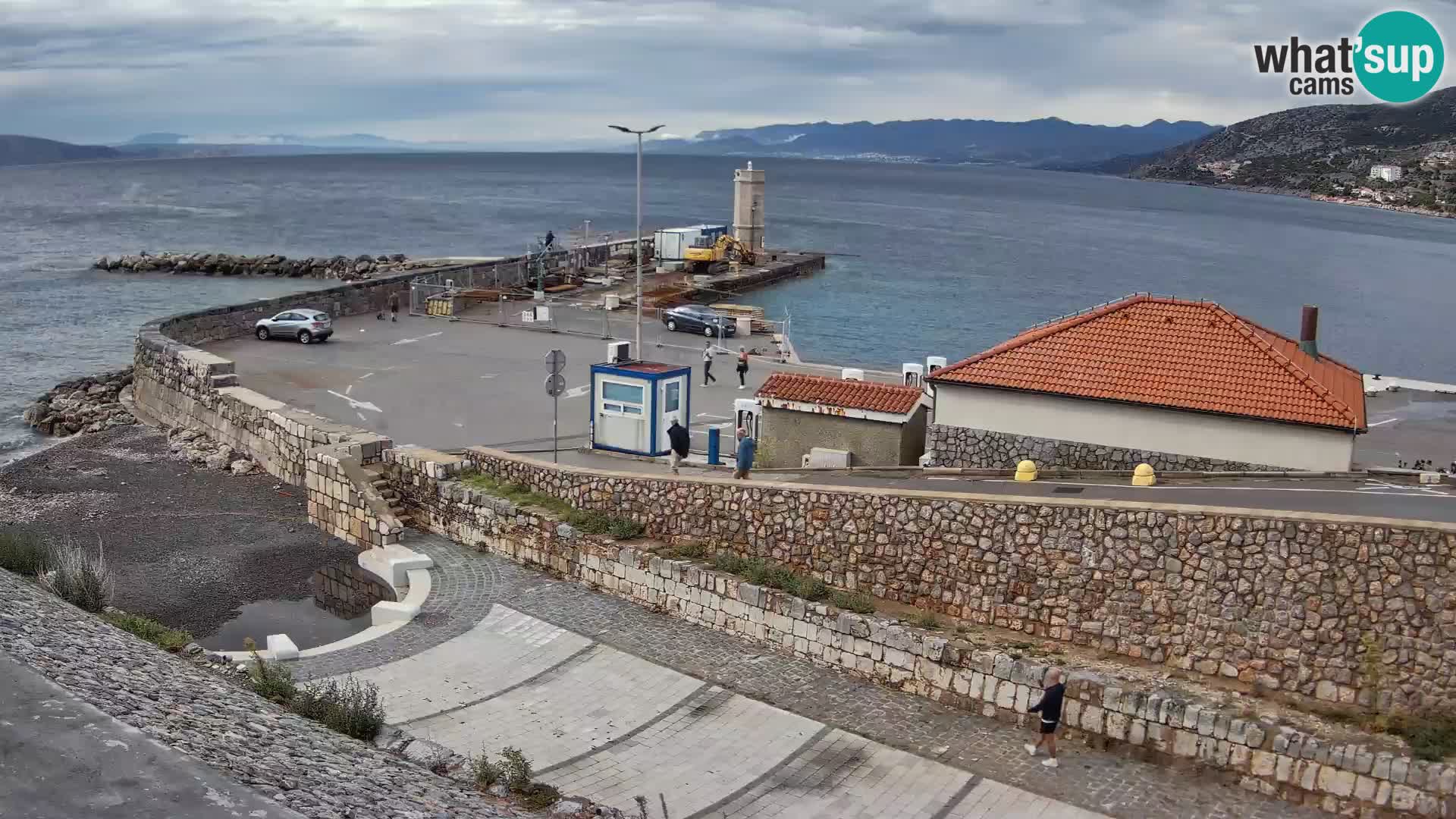 Webcam puerto de Senj – Rompeolas y faro en directo