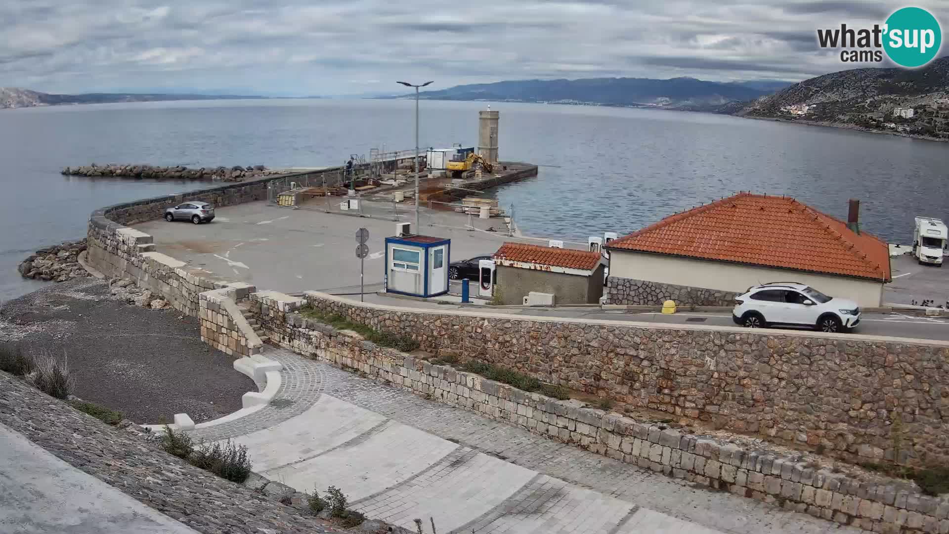 Senj Harbour Webcam – Breakwater & Lighthouse Live View