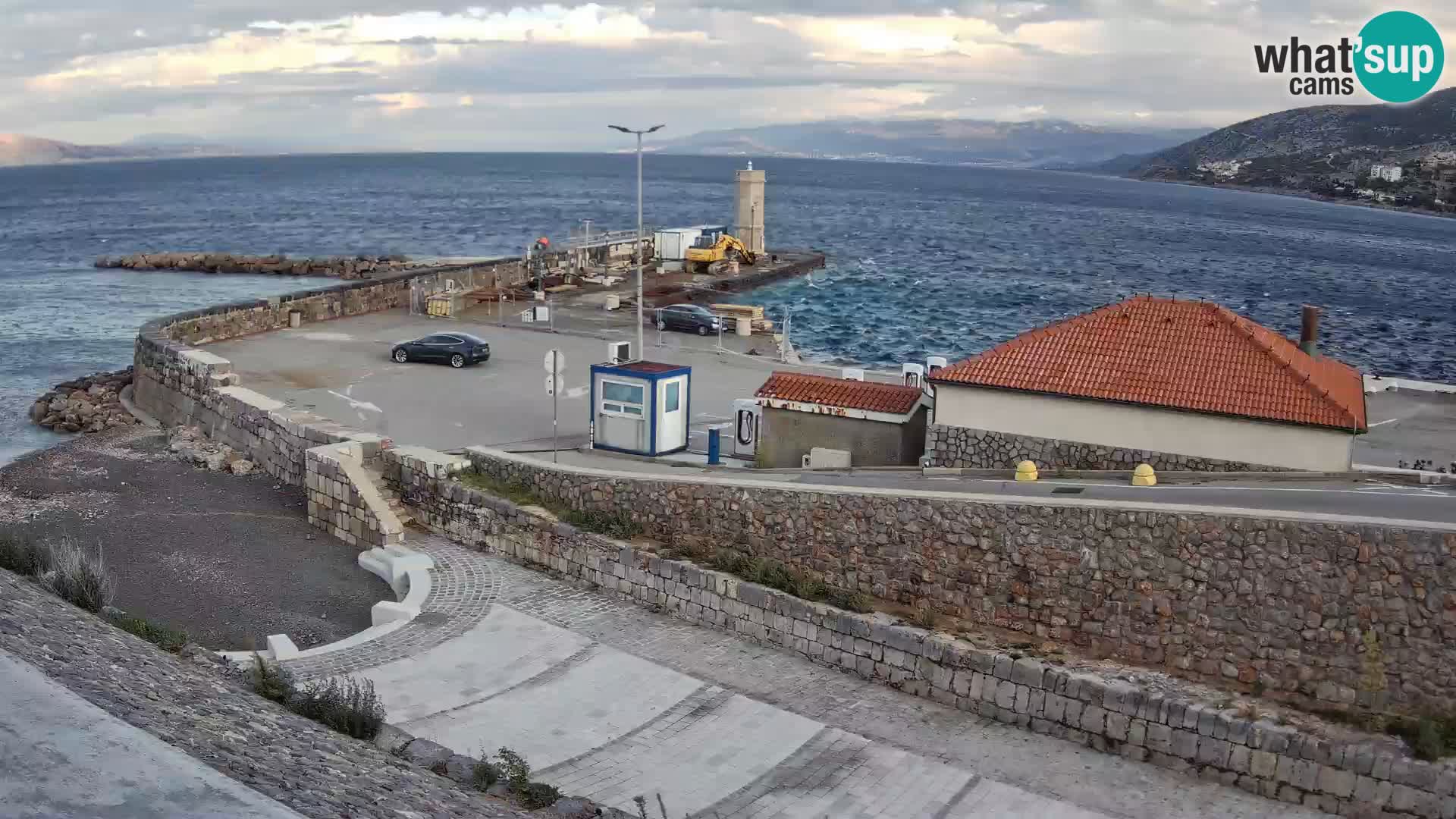 Senj Harbour Webcam – Breakwater & Lighthouse Live View