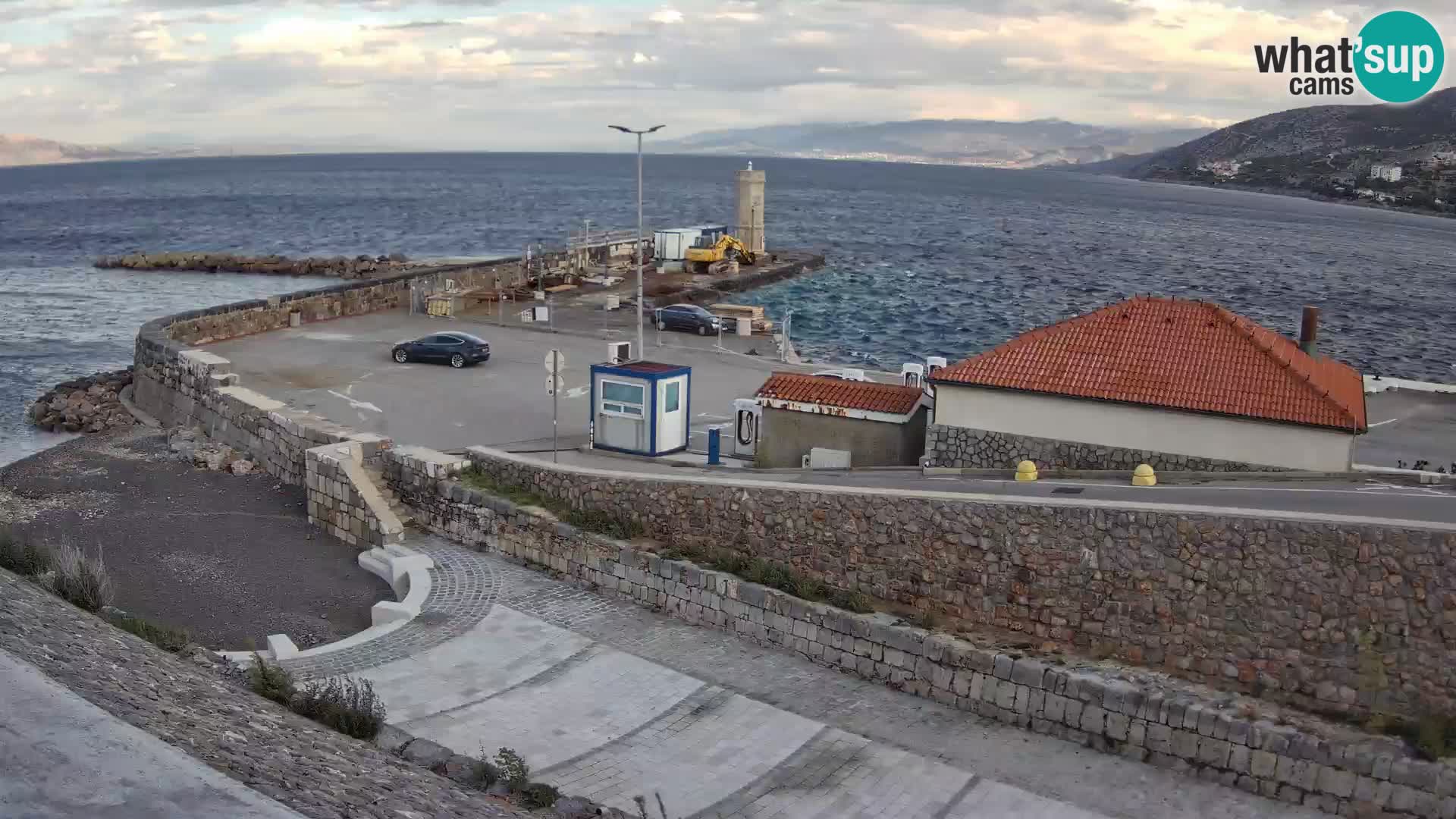 Senj Harbour Webcam – Breakwater & Lighthouse Live View