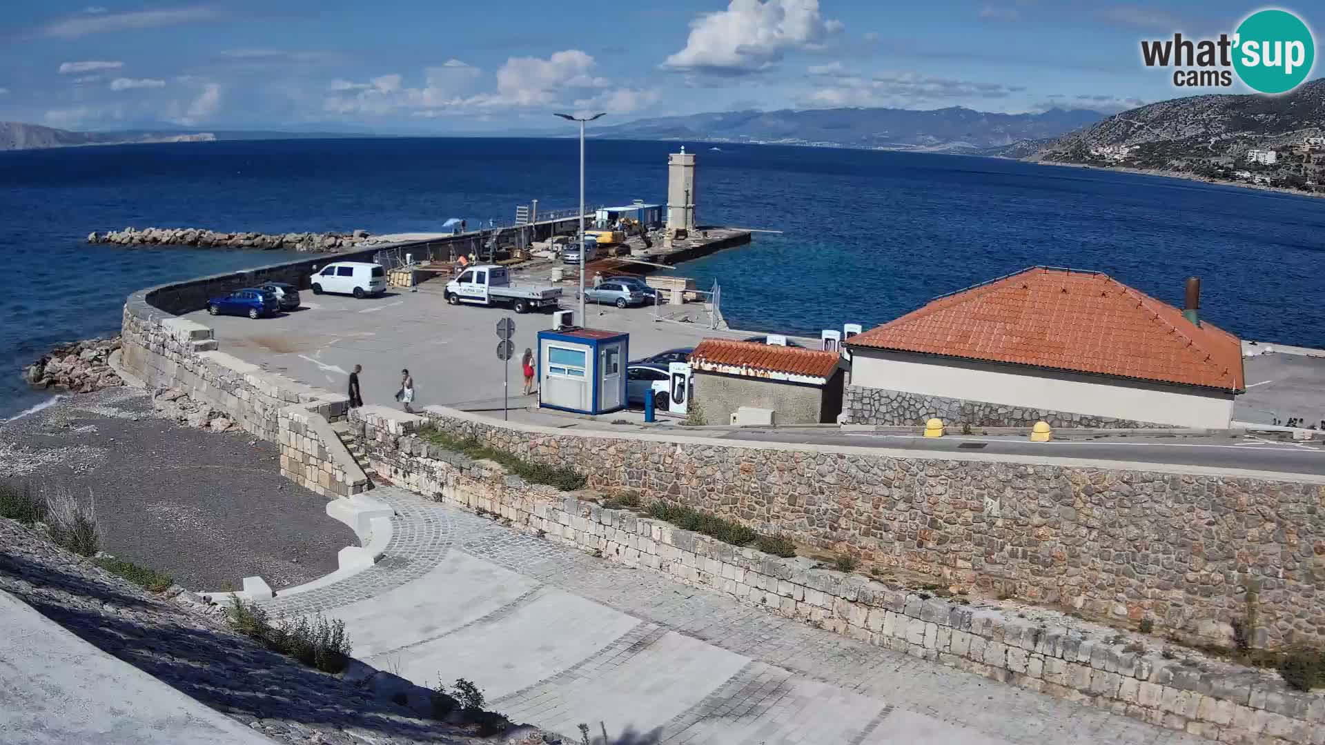 Webcam Porto di Segna – Frangiflutti e Faro in diretta