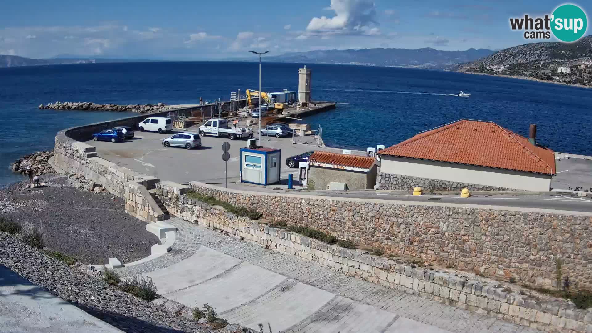 Senj Harbour Webcam – Breakwater & Lighthouse Live View