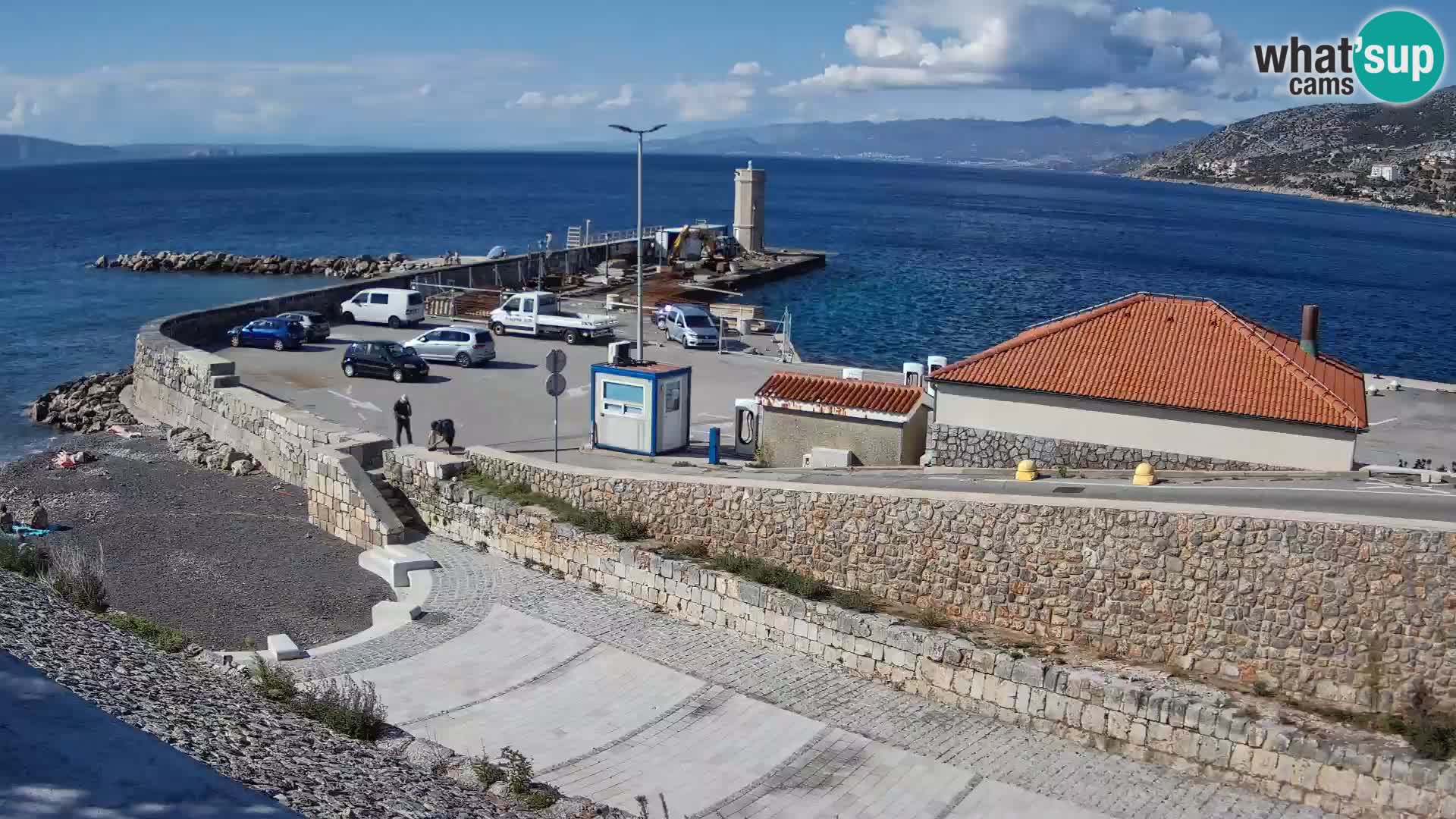 Webcam puerto de Senj – Rompeolas y faro en directo