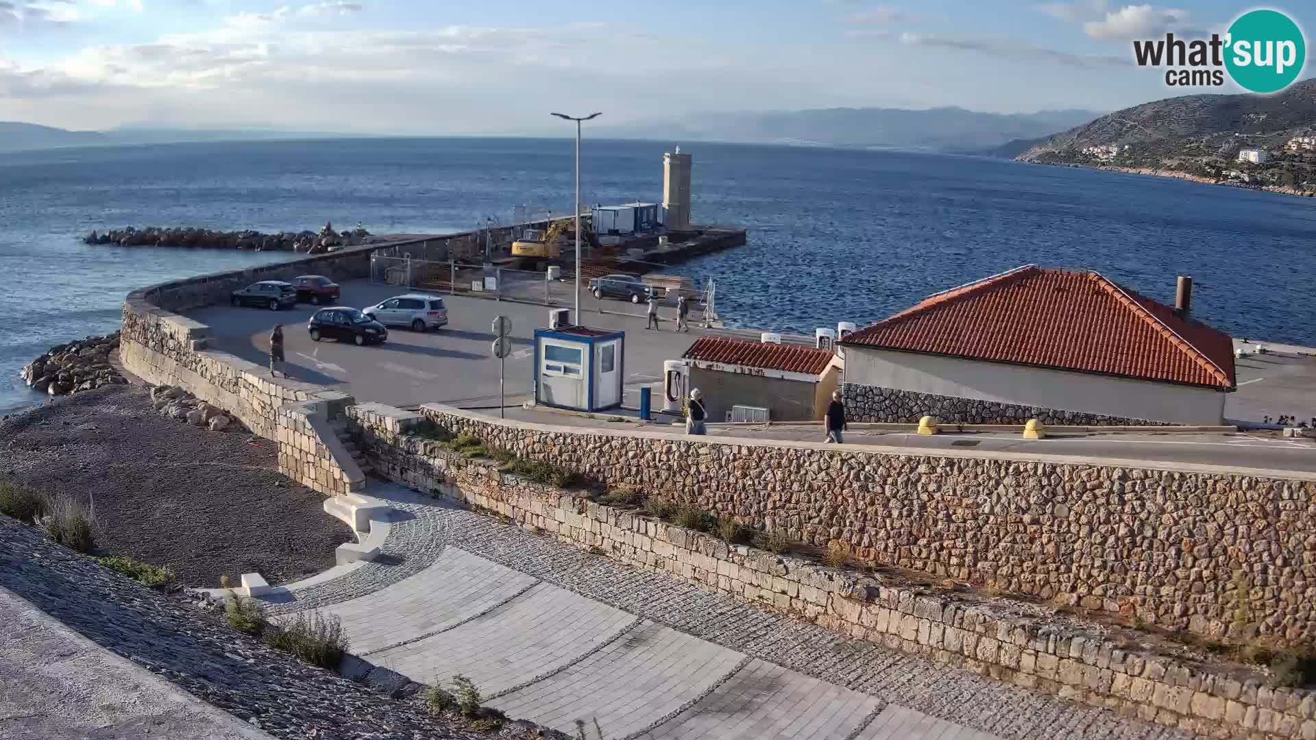 Webcam puerto de Senj – Rompeolas y faro en directo